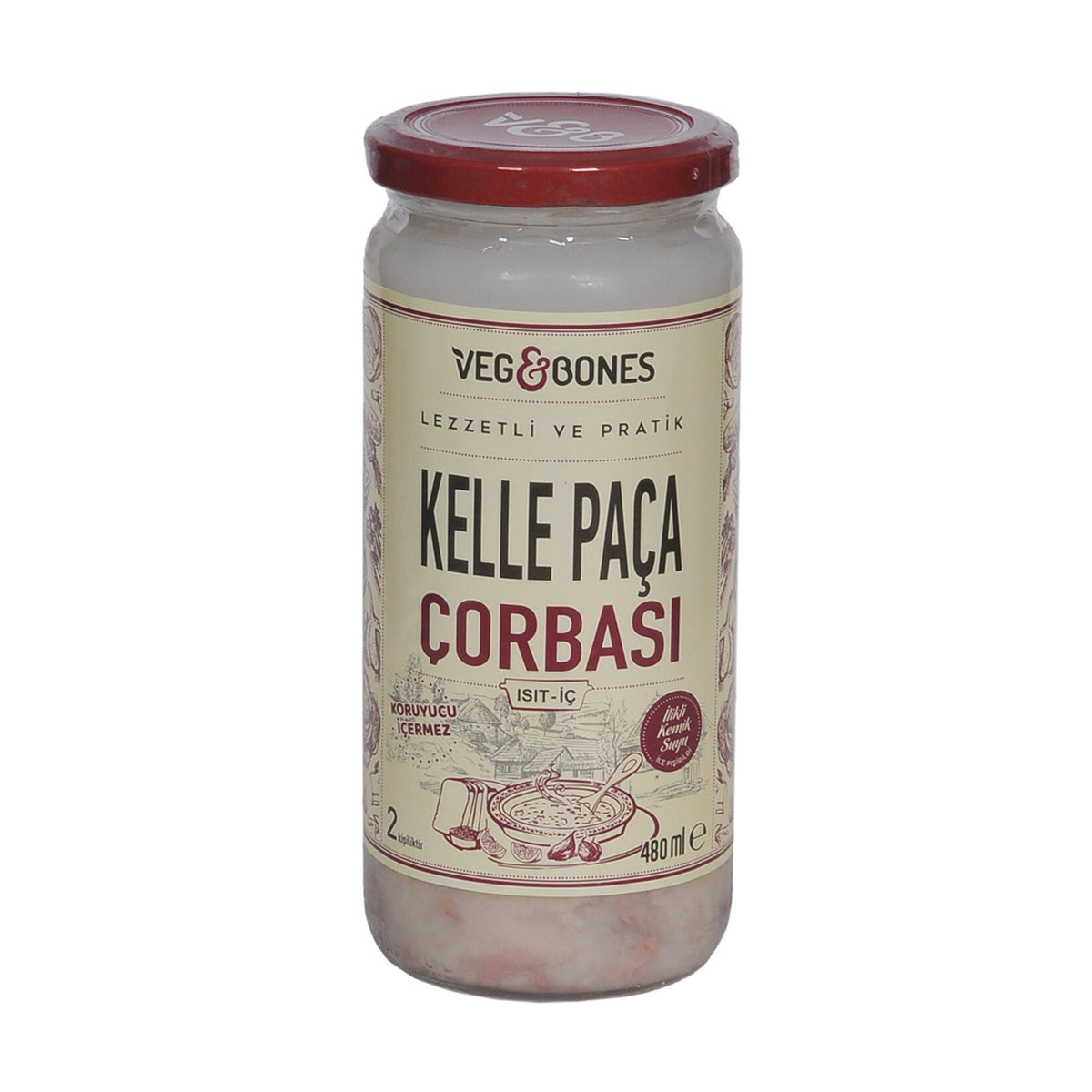 Veg & Bones Head and Trotter Soup (Kelle Paça Çorbası) 480 Ml