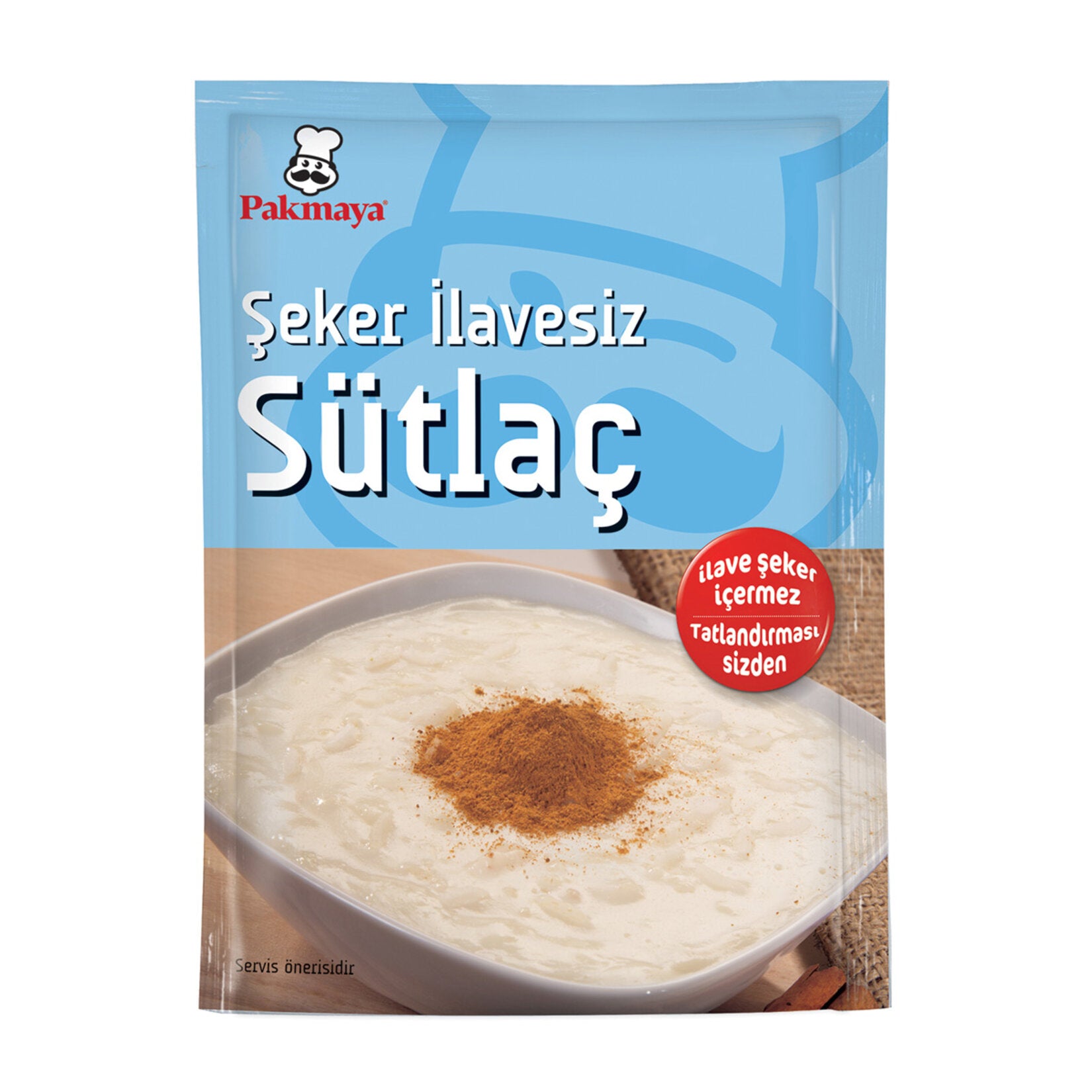 Pakmaya Sugar-Free Rice Pudding Powder Mix (Şeker İlavesiz Sütlaç Toz Karışımı) 54g