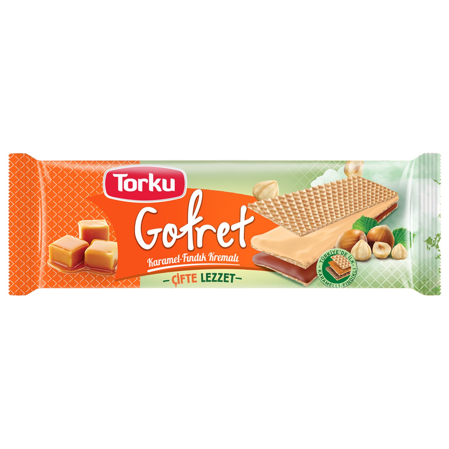 Torku Wafer Caramel Hazelnut 142g