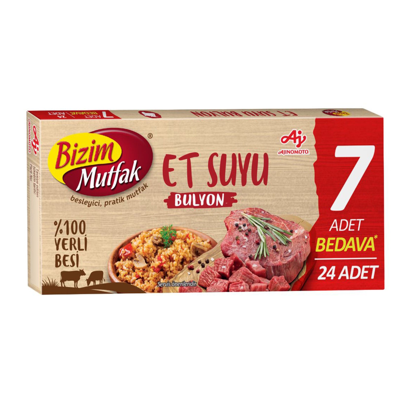 Bizim Mutfak Yerli Besi Et Bulyon 24 x 10 G