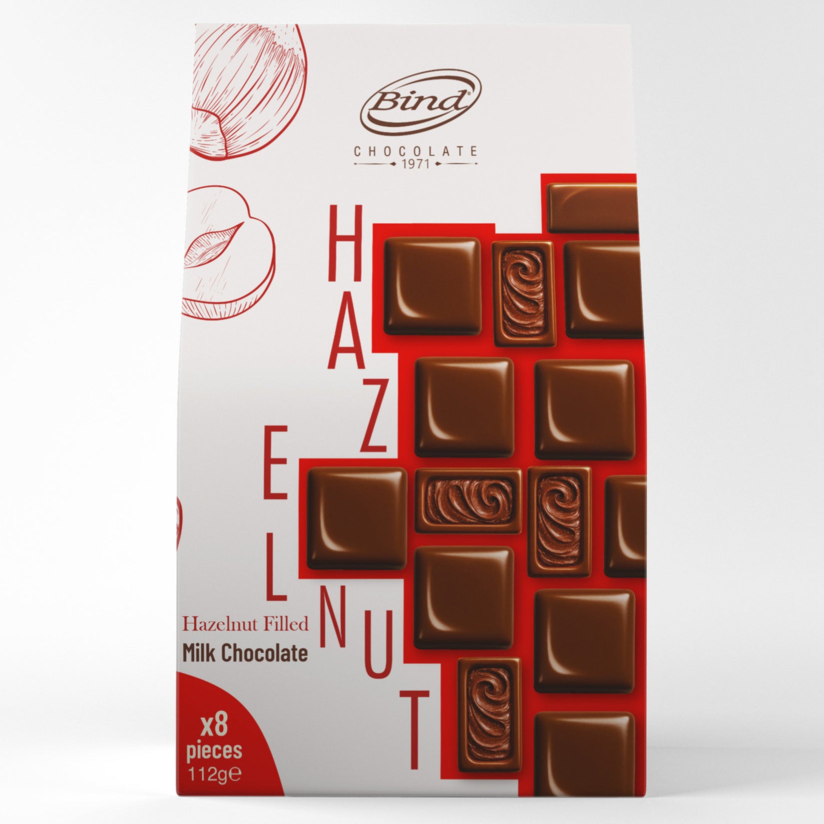 Bind Hazelnut Filled Chocolate (Fındık Dolgulu Çikolata) 112 G