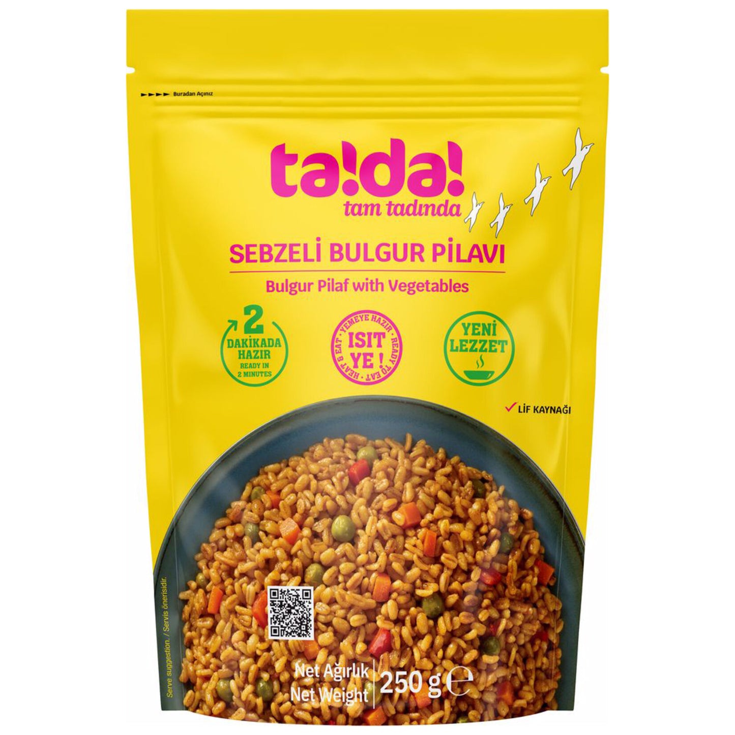 Tada Sebzeli Bulgur Pilavı 250 G