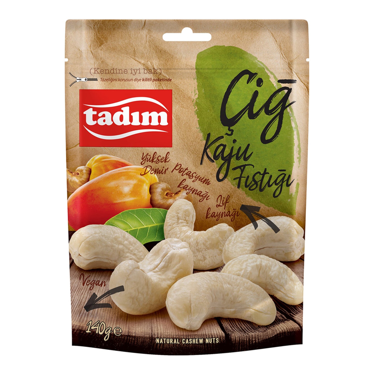 Tadım Çiğ Kaju 140 G
