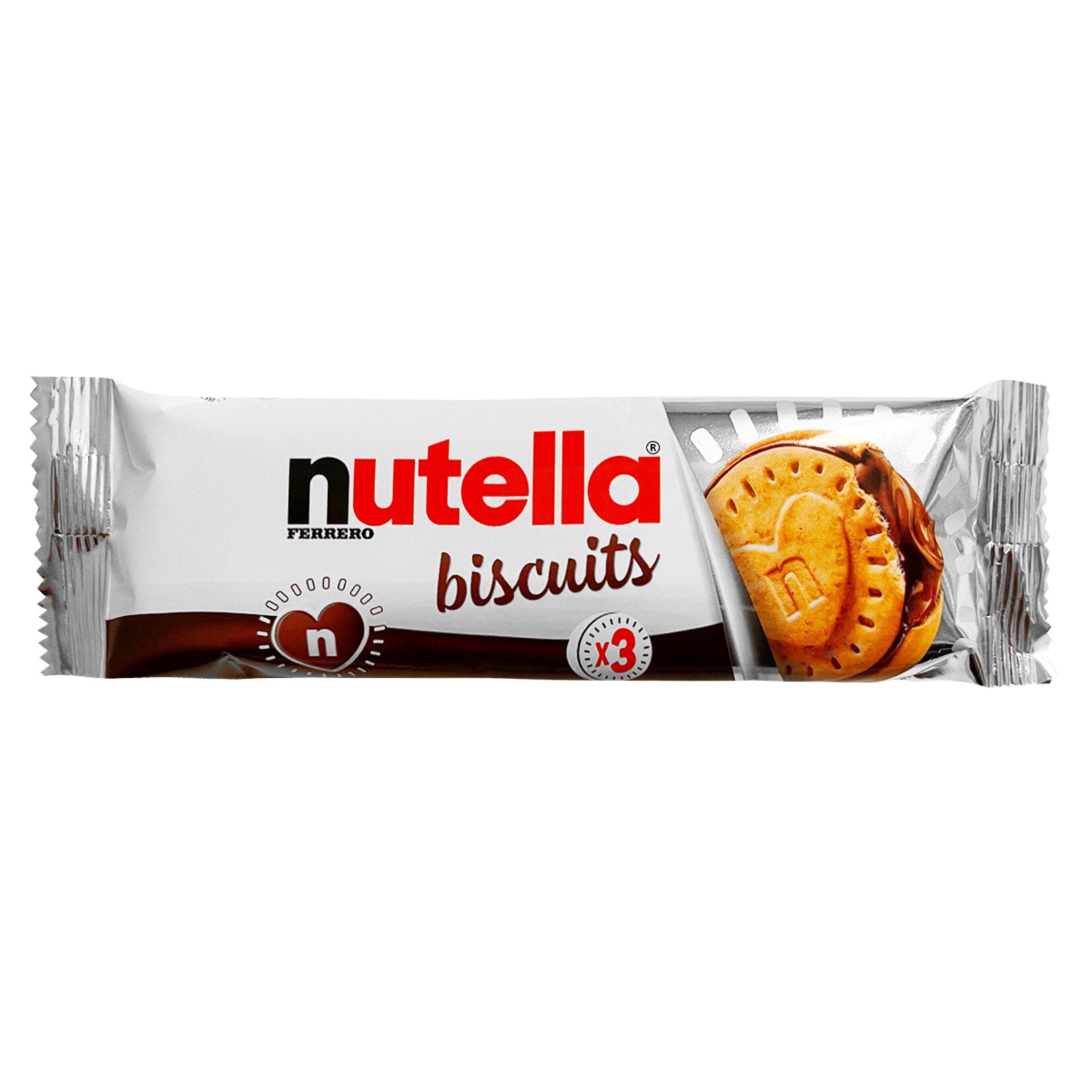 Ferrero Nutella Biscuits with Hazelnut Cream Filling (Fındık Kreması Dolgulu) 41.4 G