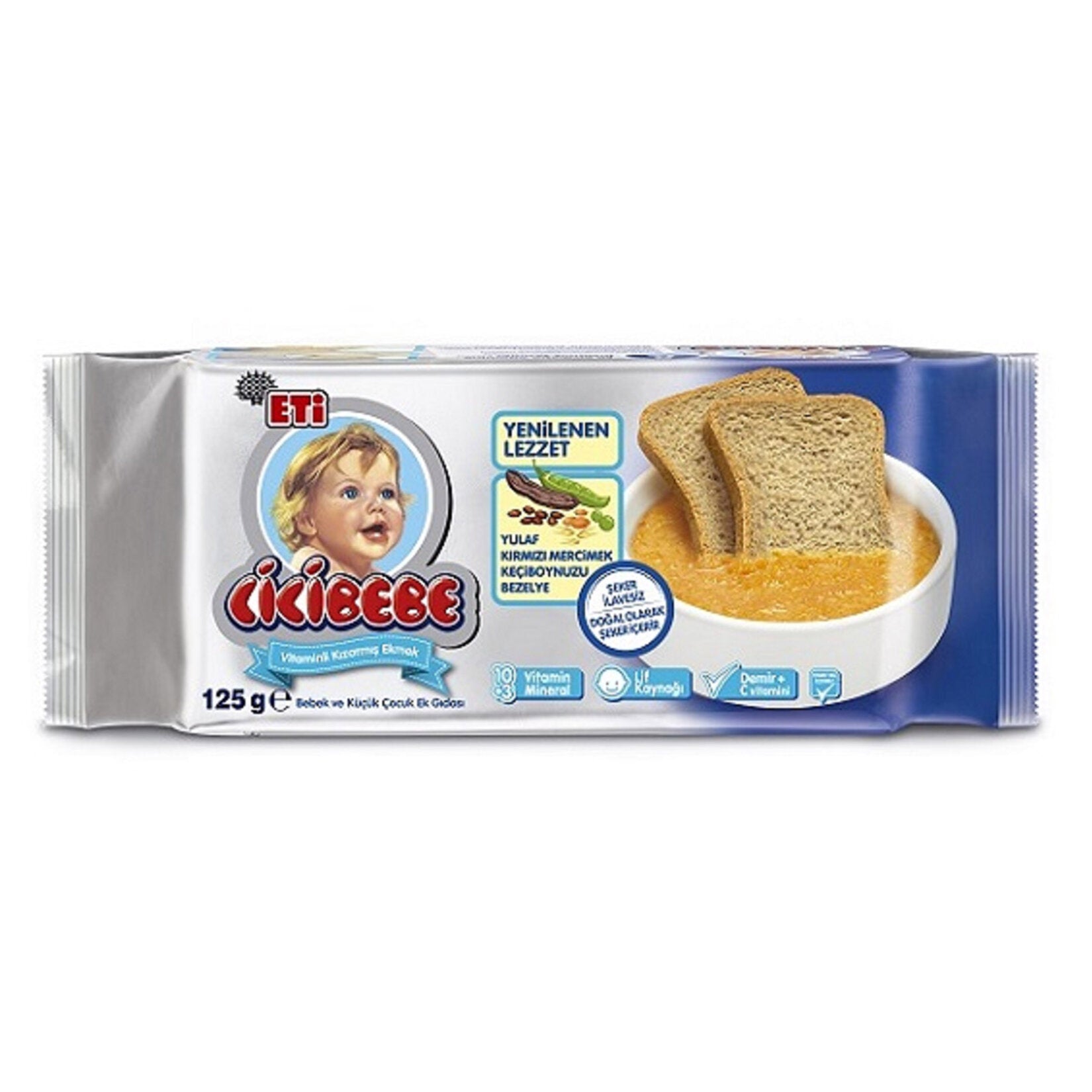 Eti Cicibebe Sugar-Free Bread (Şekersiz Ekmek) 125g