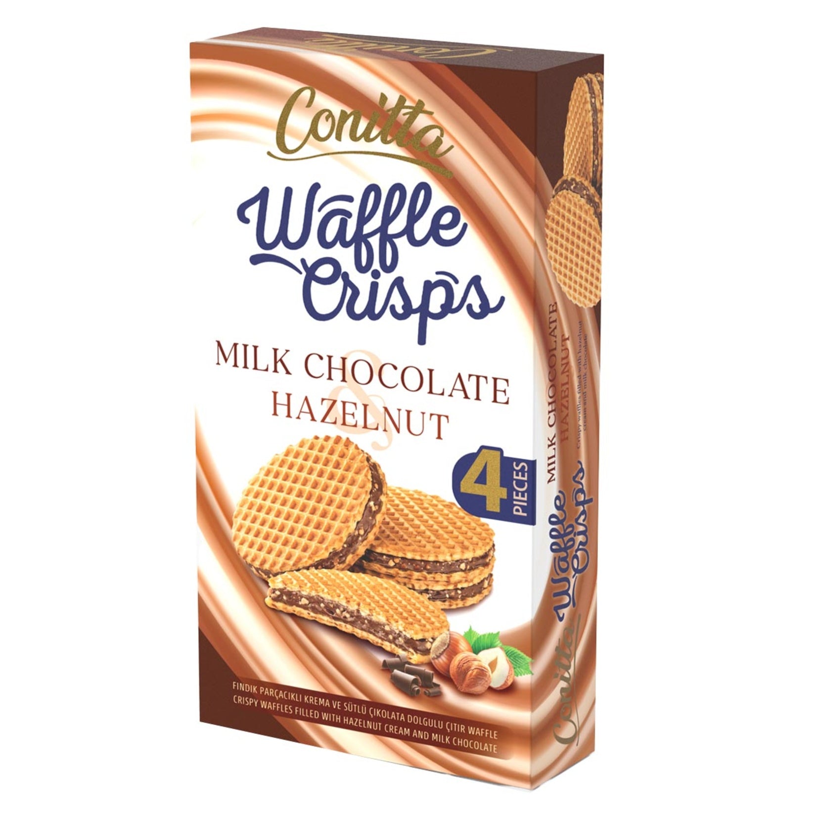 Conitta Waffle Crisps with Hazelnut (Fındıklı) 100 G
