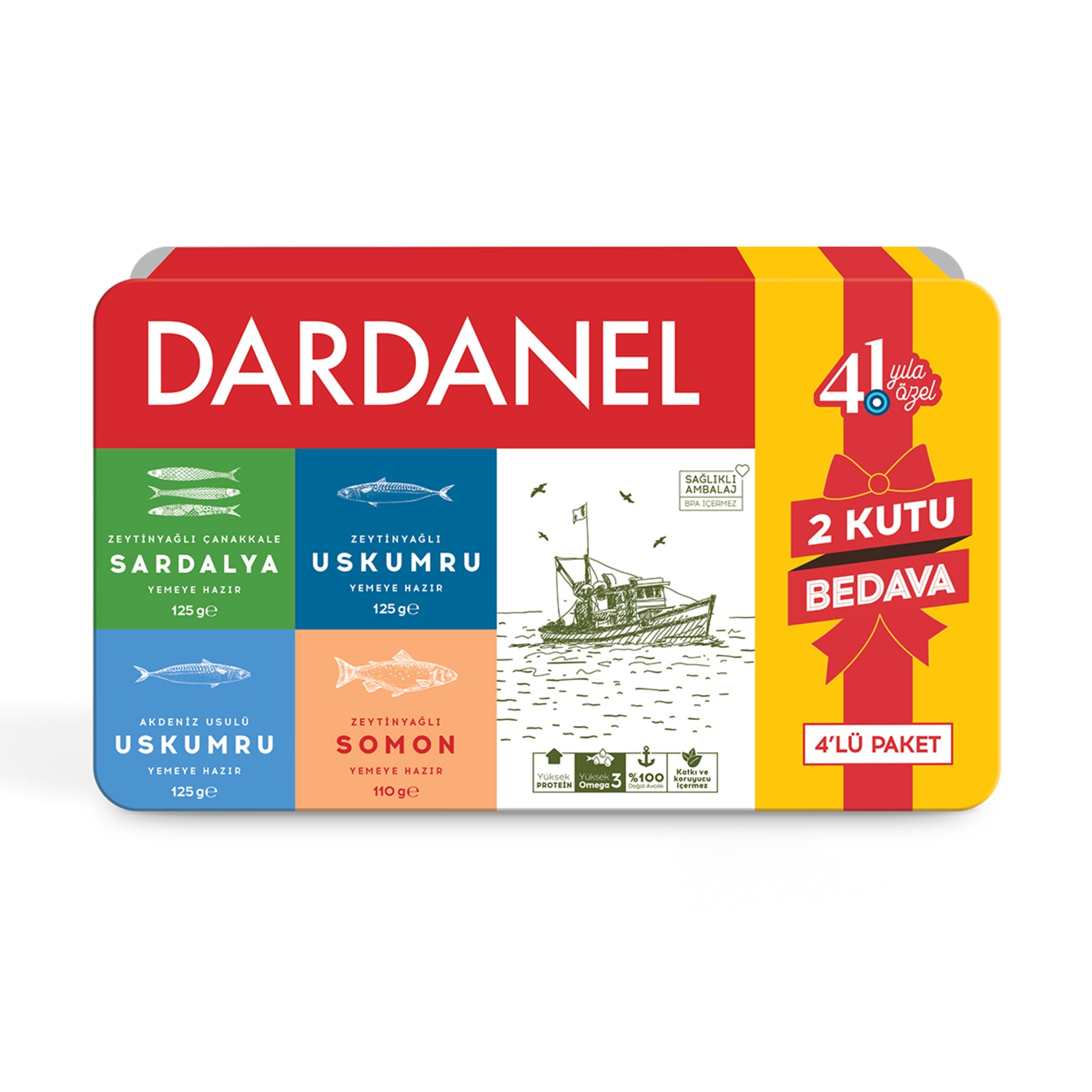 Dardanel Küçük Balık Serisi 4'lü 485 G