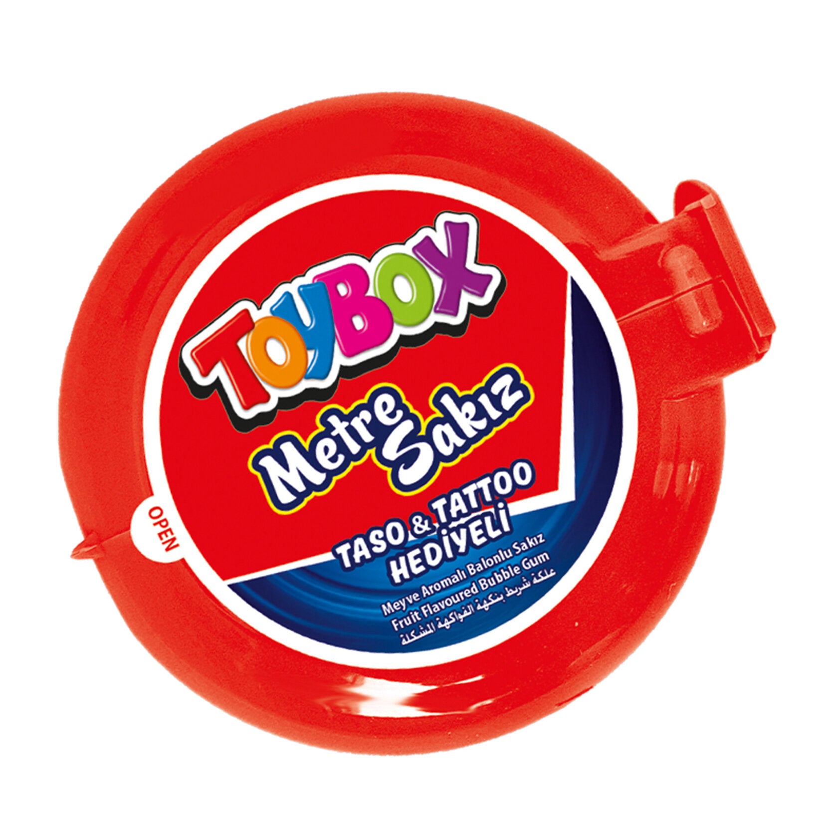 Toybox Fruit-Flavored Bubble Gum (Meyve Aromalı Balonlu Metre Sakız) 35 G