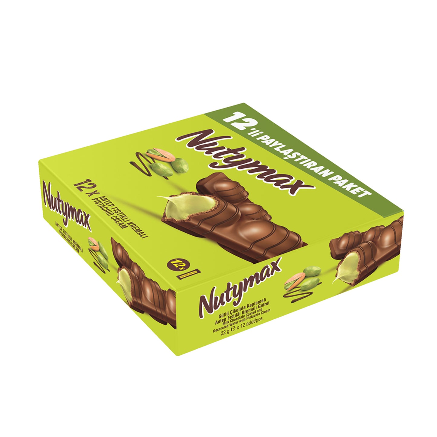 Nutymax Pistachio (Antep Fıstığı) 12-Pack 22 G