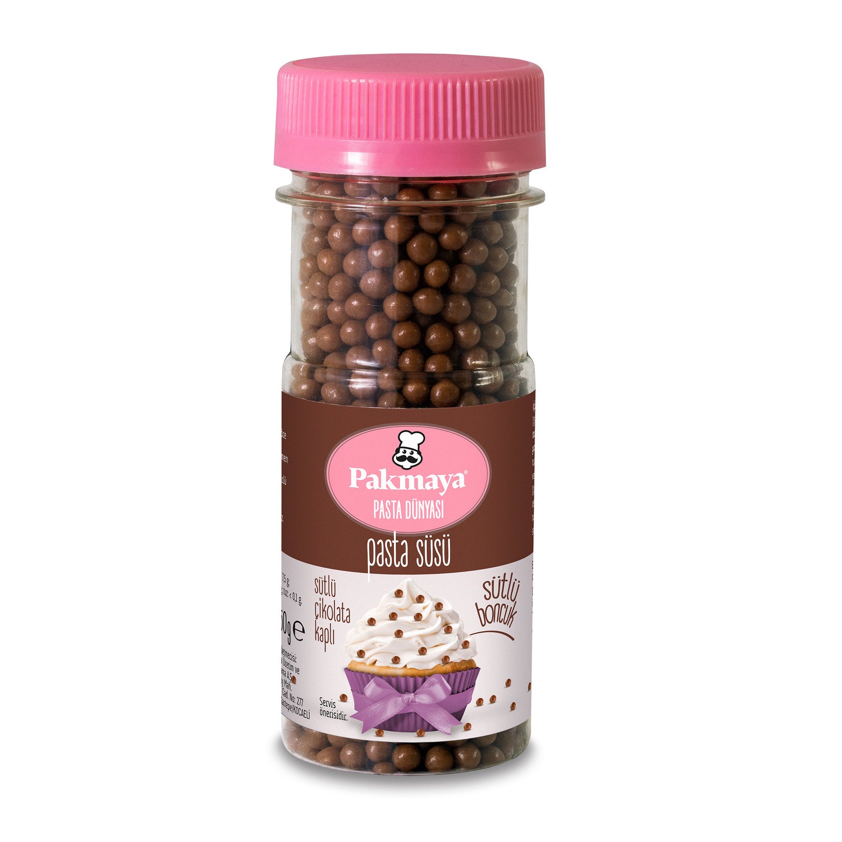 Pakmaya Cake Decoration Milk Beads (Pasta Süsü Sütlü Boncuk) 50g