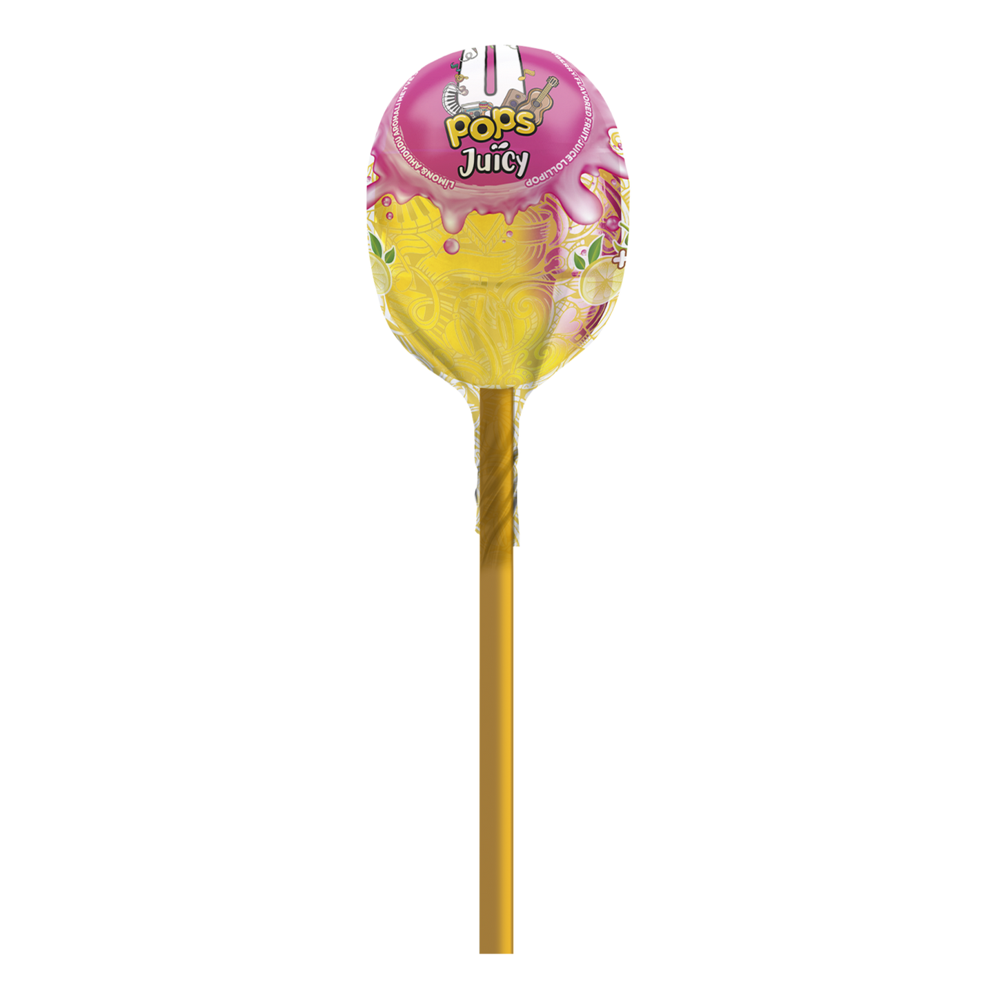 U Pops Juicy Fruit-Flavored and Fruit Juice Lollipop 19g