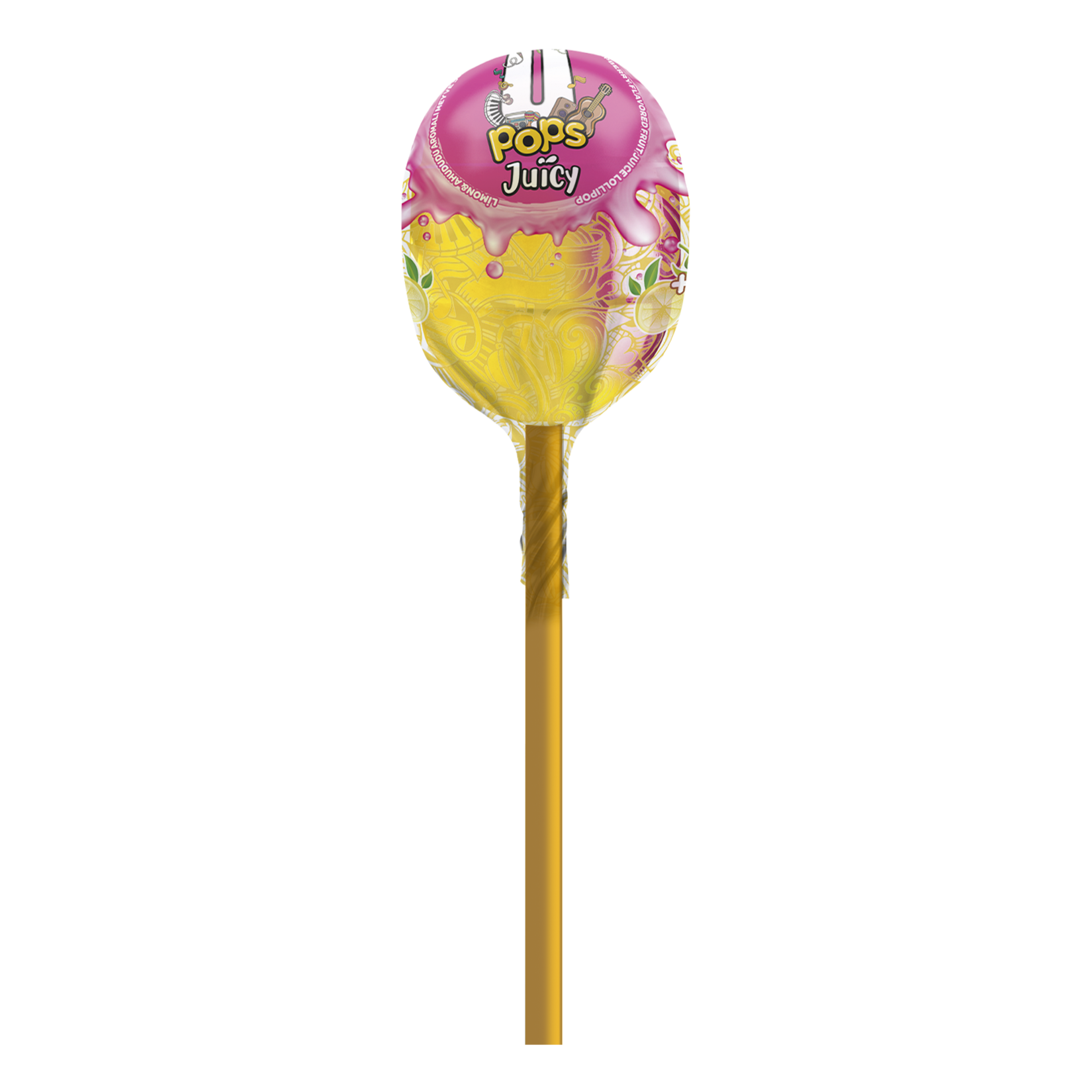 U Pops Juicy Fruit-Flavored and Fruit Juice Lollipop 19g