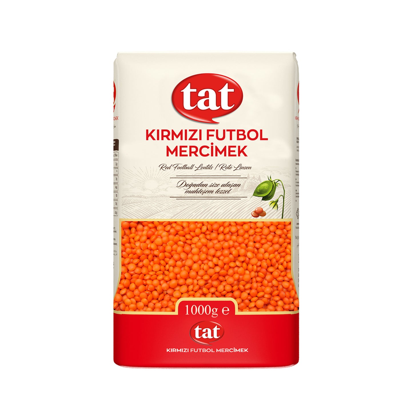 Tat  Kırmızı Mercimek 1 Kg