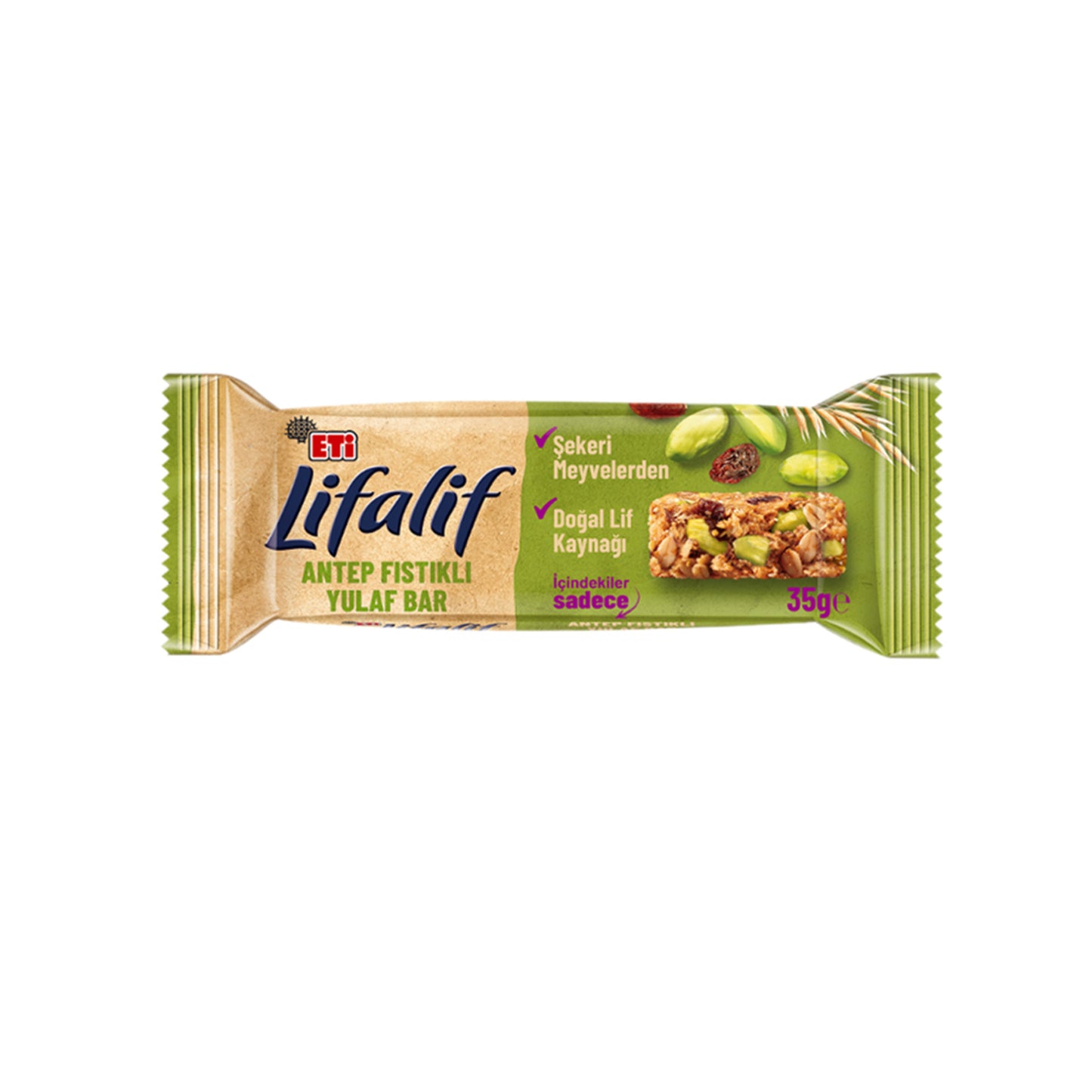 Eti Lifalif Antep Fıstıklı Bar 35 G