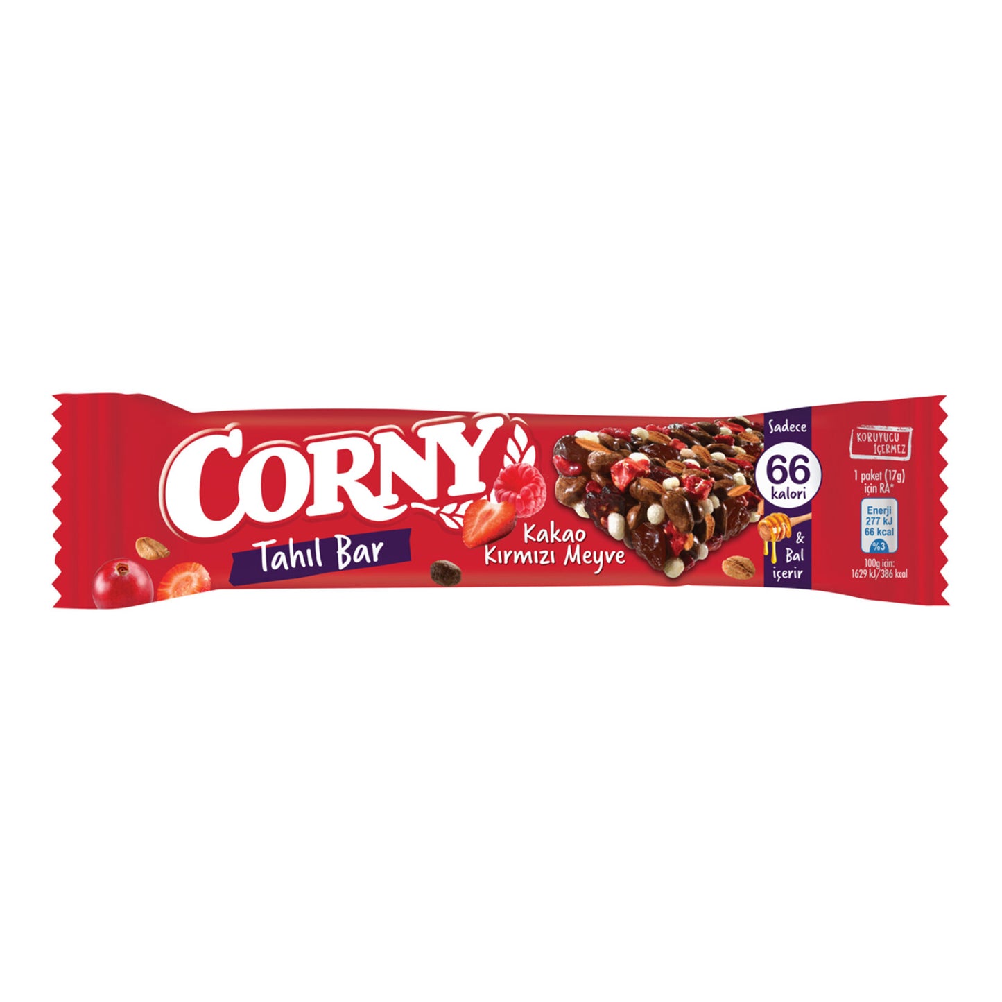 Corny Kakao Kırmızı Meyve Tahıl Bar 17 G