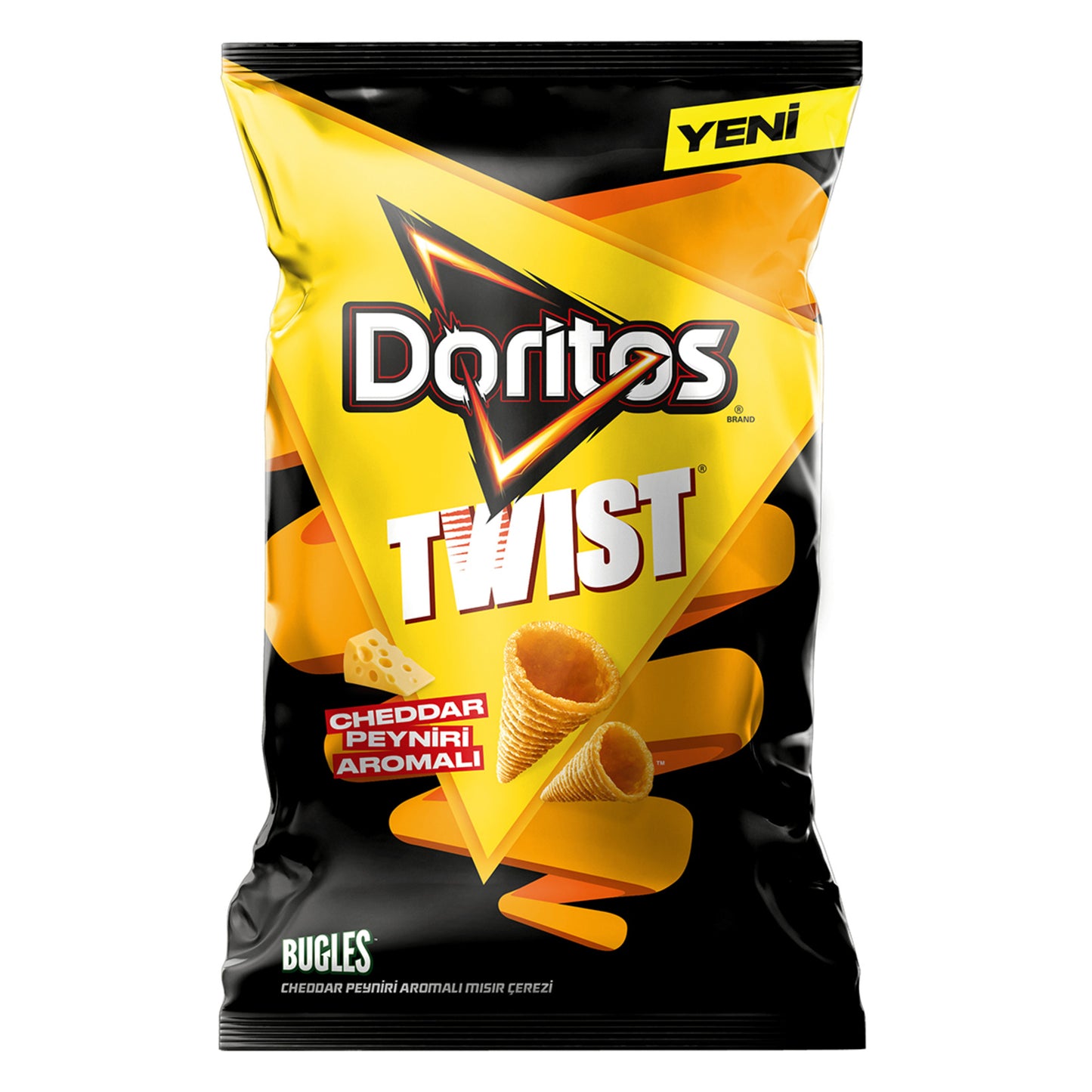 Doritos Twist Cheddar Cheese (Cheddar Peyniri) Flavor 115g