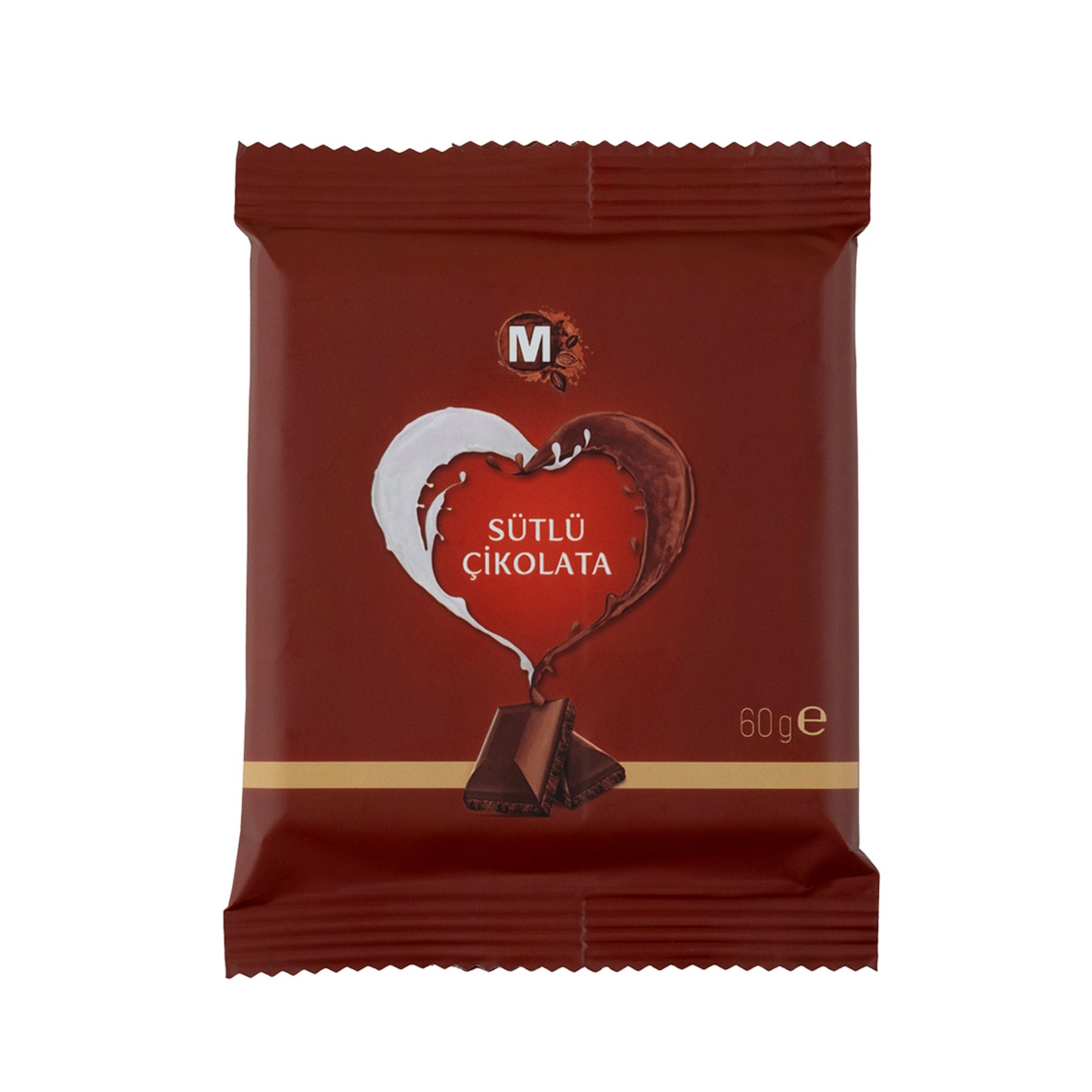 Migros Milk Chocolate Tablet (Sütlü Tablet Çikolata) 60 G