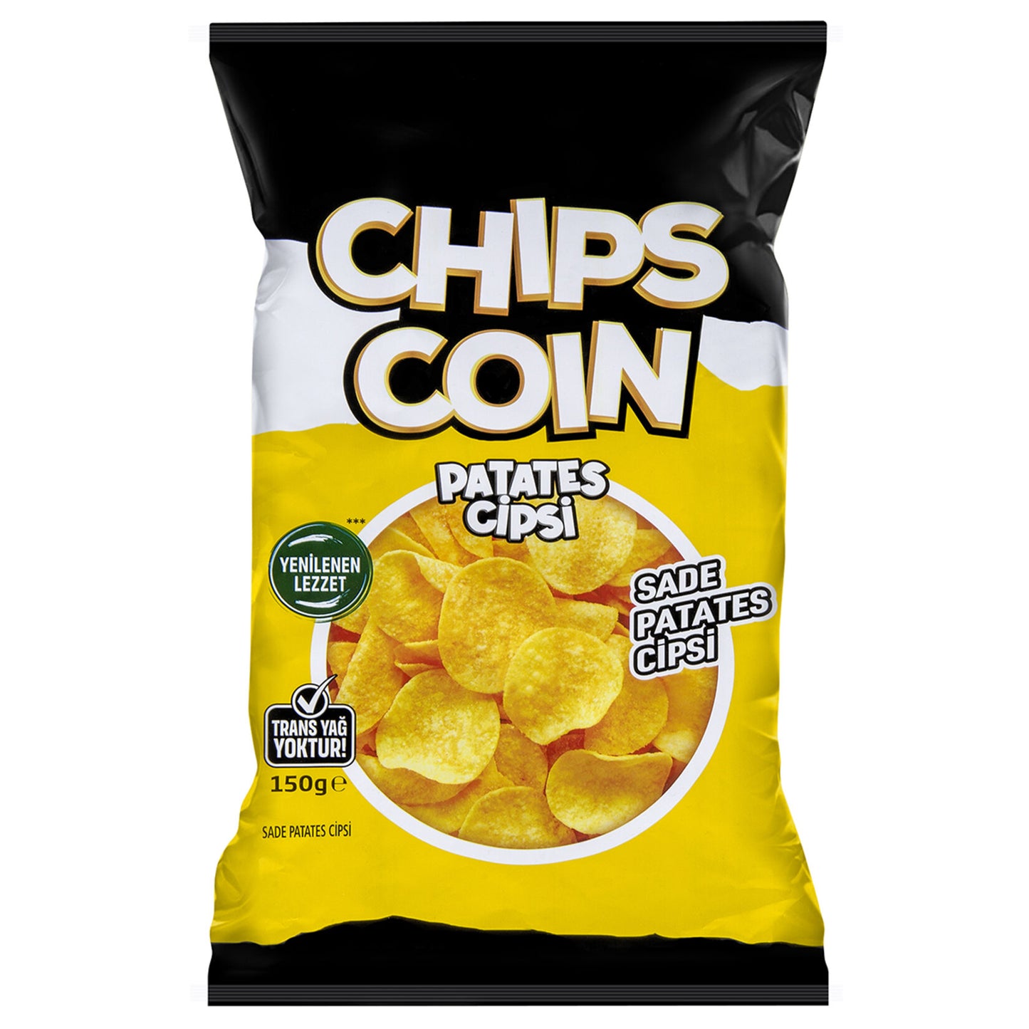 Chips Coin Düz Sade Patates Cipsi 150 G