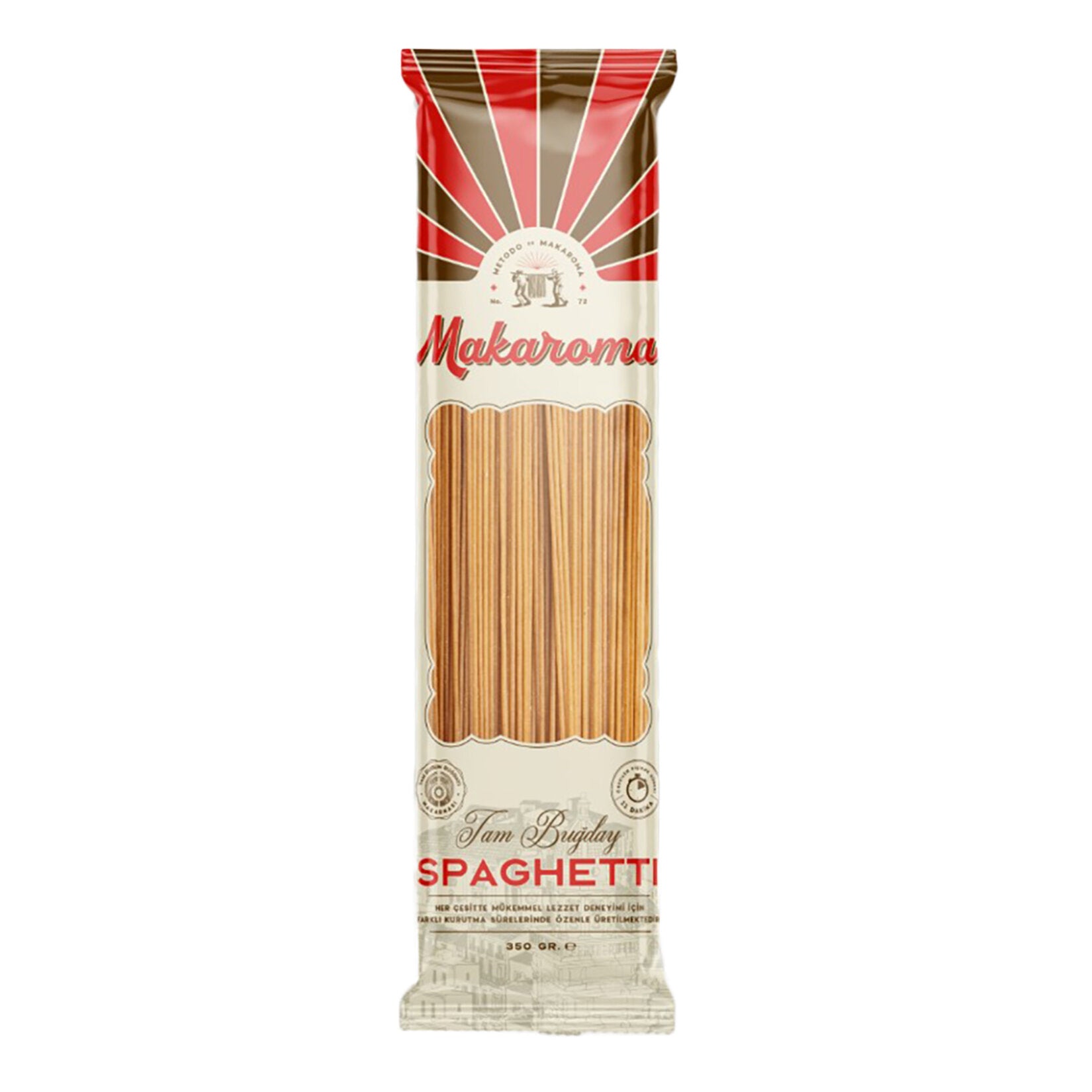 Makaroma Tam Buğday Spaghetti Makarna 350G