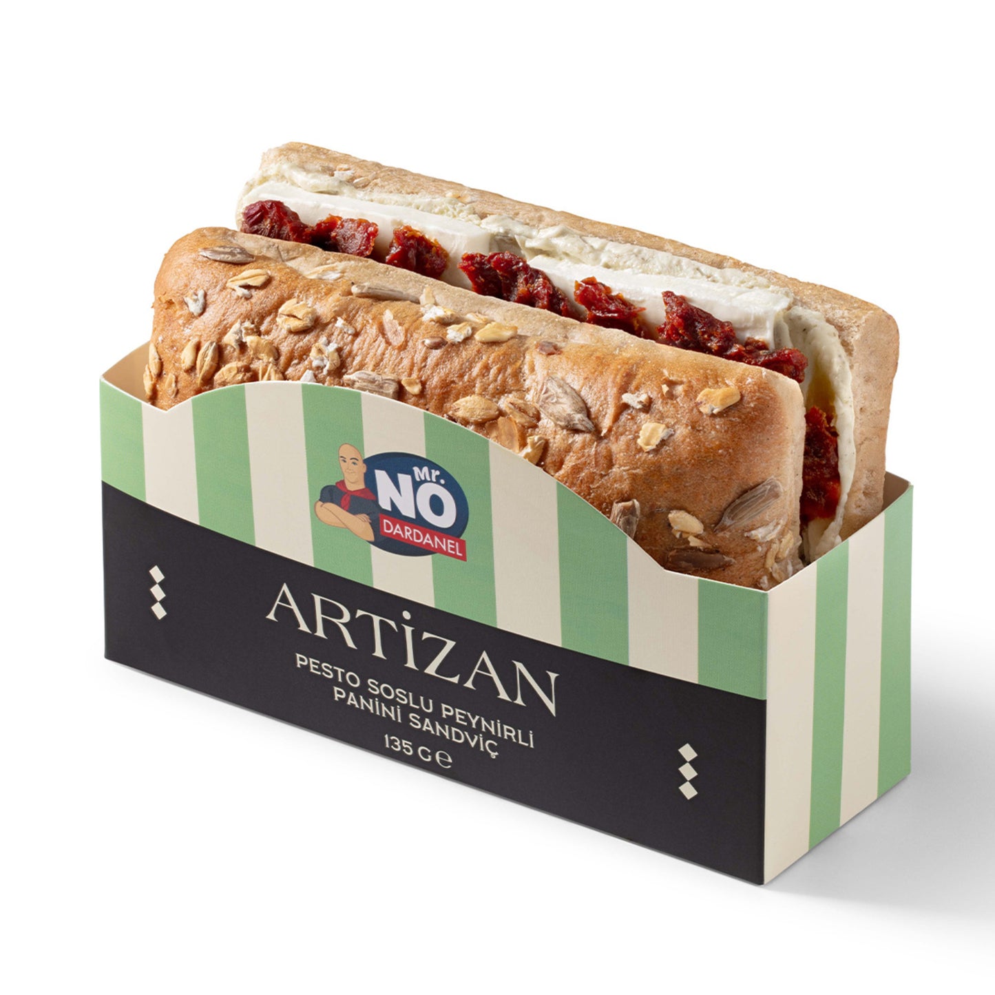 Mr.No Artizan Pesto Soslu Peynirli Sandviç 135 G