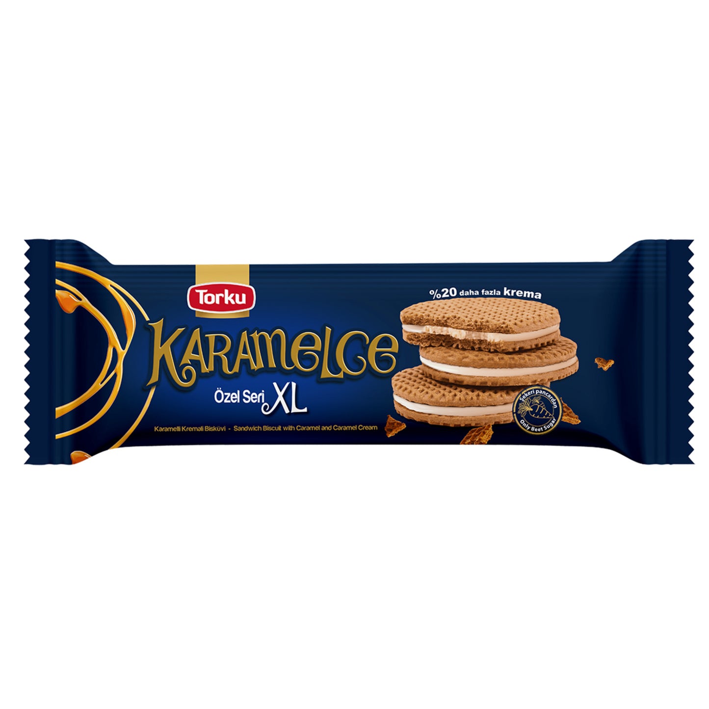 Torku Creamy Caramel Cookies (Karamelce Kremalı Bisküvi) 176 G