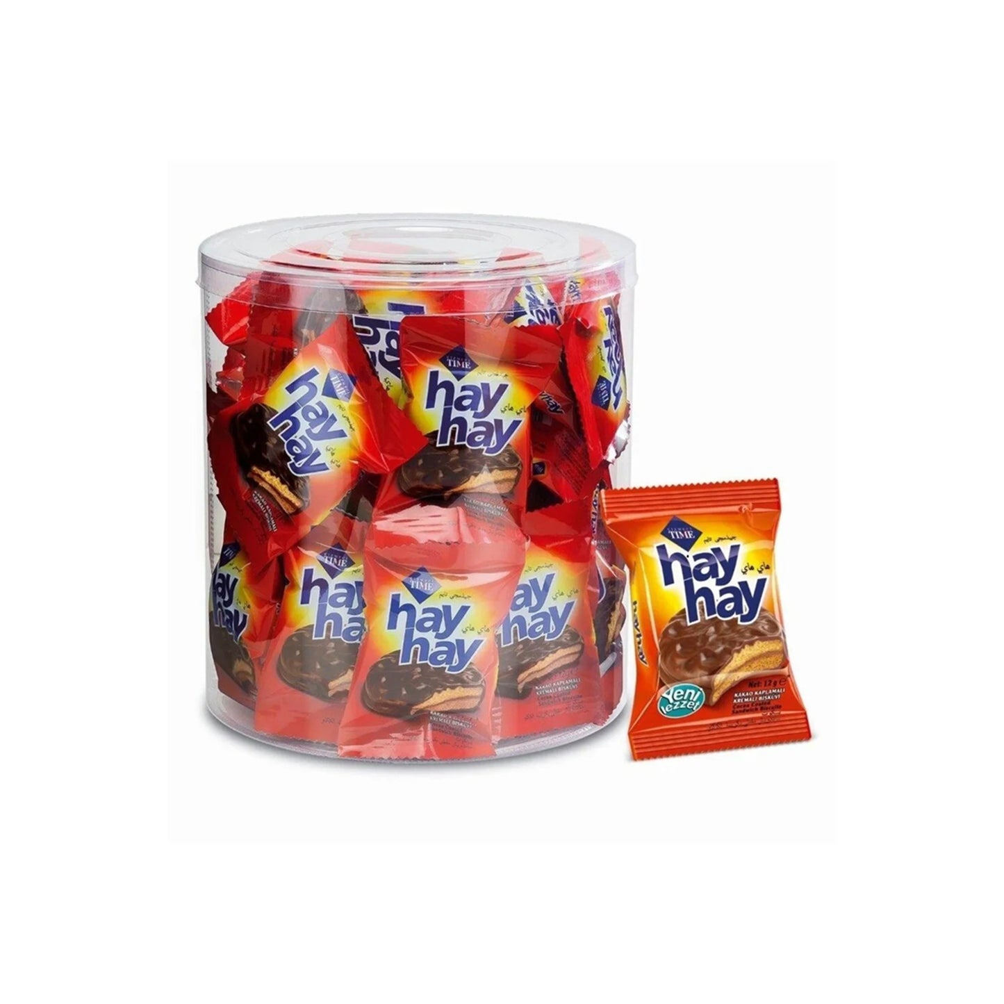 Çizmeci Time Hay Hay Cocoa Coated Cream Biscuit (Kakao Kaplı Kremalı Bisküvi) 48 x 10g