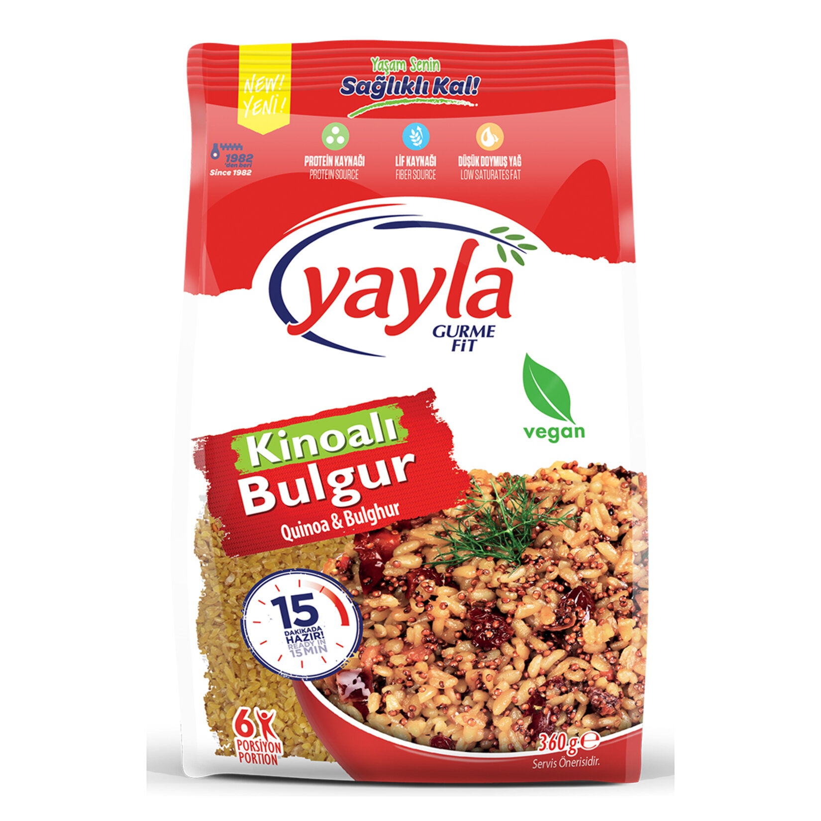Yayla Gurme Fit Kırmızı Kinoalı Bulgur 360 G