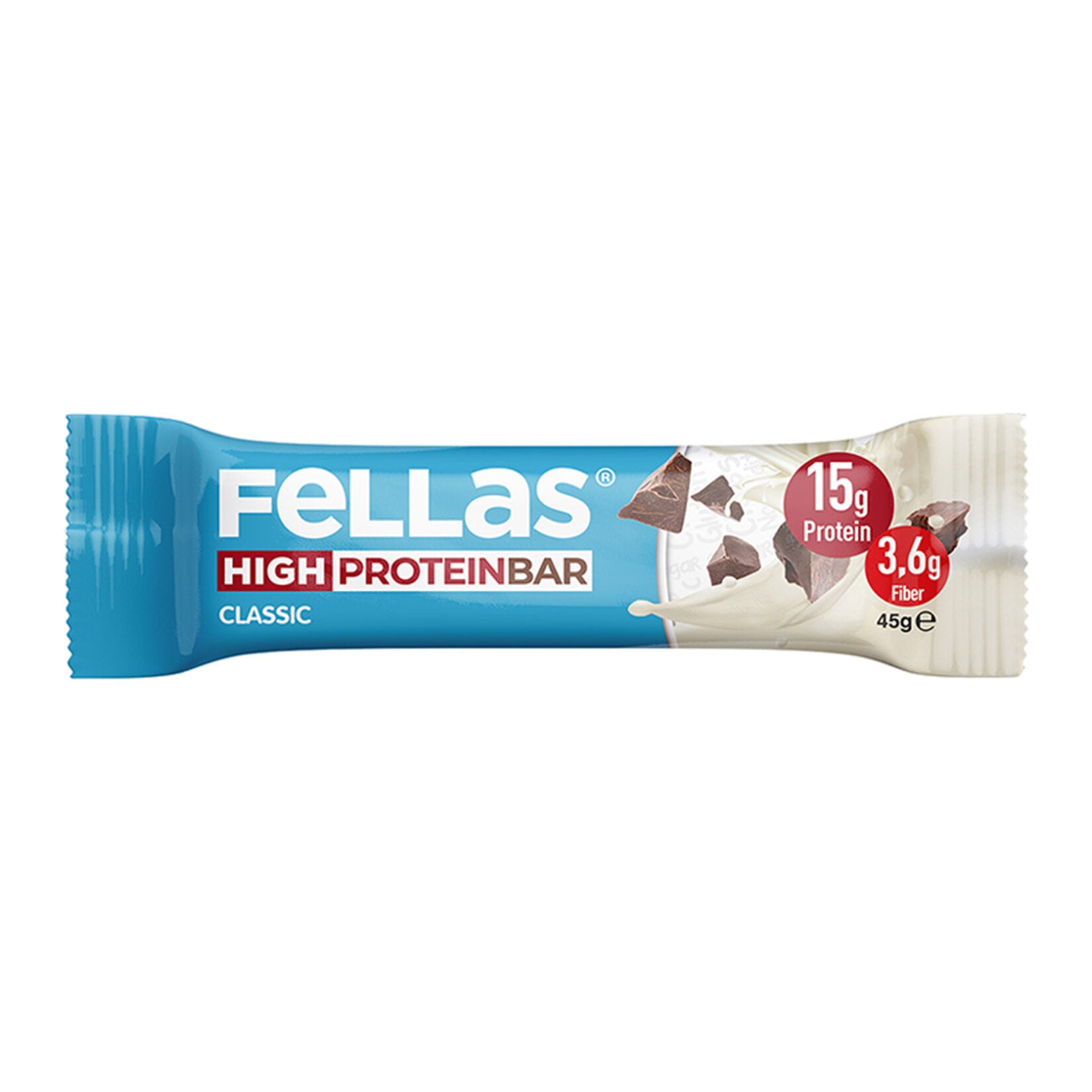 Fellas High Protein Bar - Plain 45g