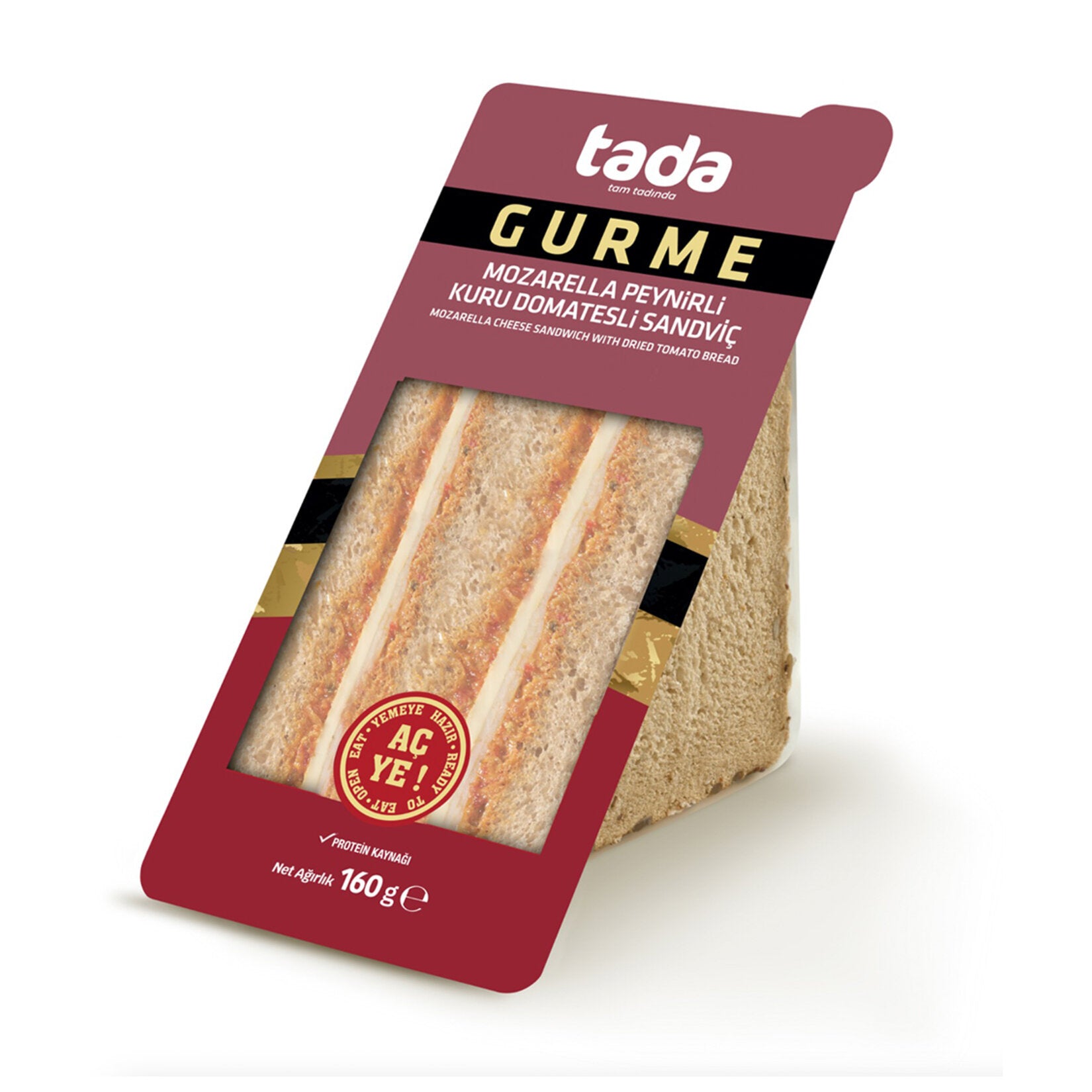 Tada Mozzarella Cheese (Mozarella Peynir) Dried Tomato Sandwich 160g
