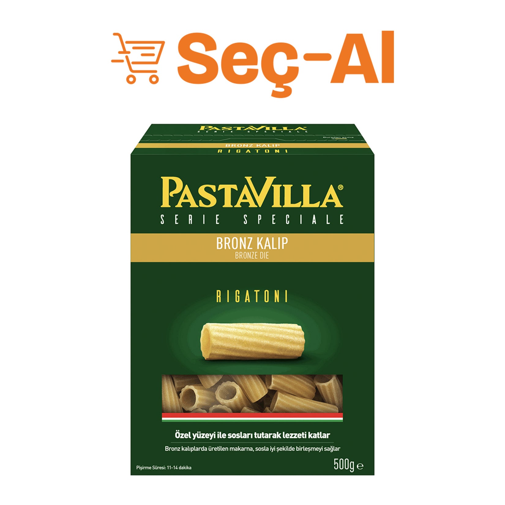 Pastavilla Bronz Kalıp Rigatoni 500 G
