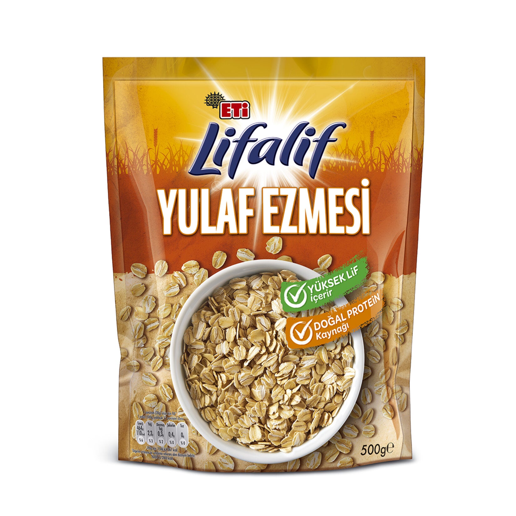 Eti Lifalif Rolled Oats 500 G (Eti Lifalif, Yulaf Ezmesi)