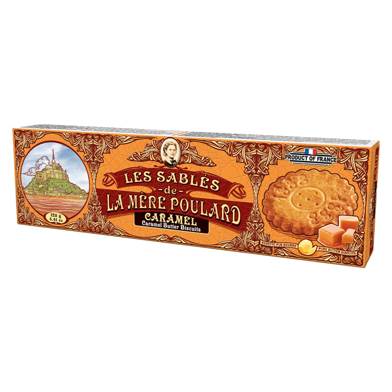 La Mere Poulard Caramel Butter Cookies 125g