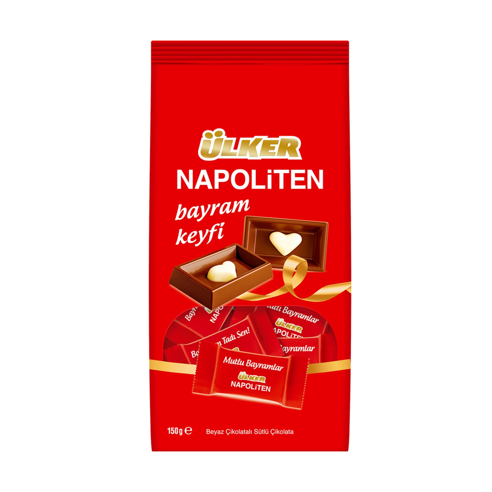 Ülker Napolitan Holiday Milk Chocolate (Sütlü Çikolata) 150 G