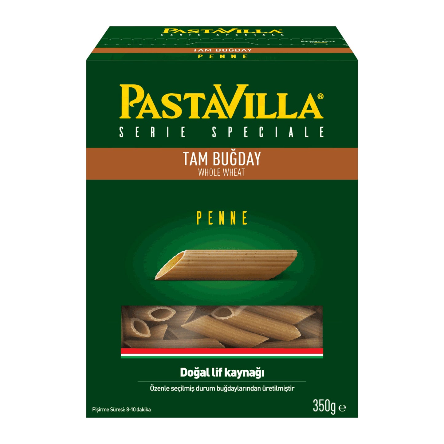 Pastavilla Tam Buğday Penne Kalem Makarna 350 G