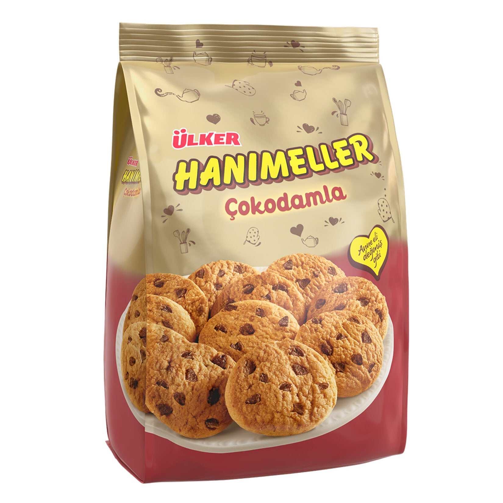 Ülker Hanımeller Cocoa Drop Biscuit (Çokodamla Kakaolu Damla Bisküvi) 150g