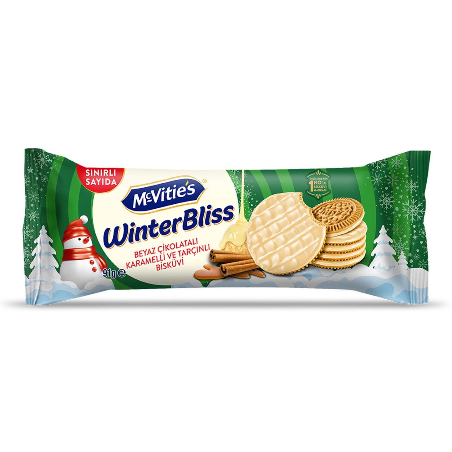 McVitie's Beyaz Çikolata Kaplı Karamelli Bisküvi  91 G