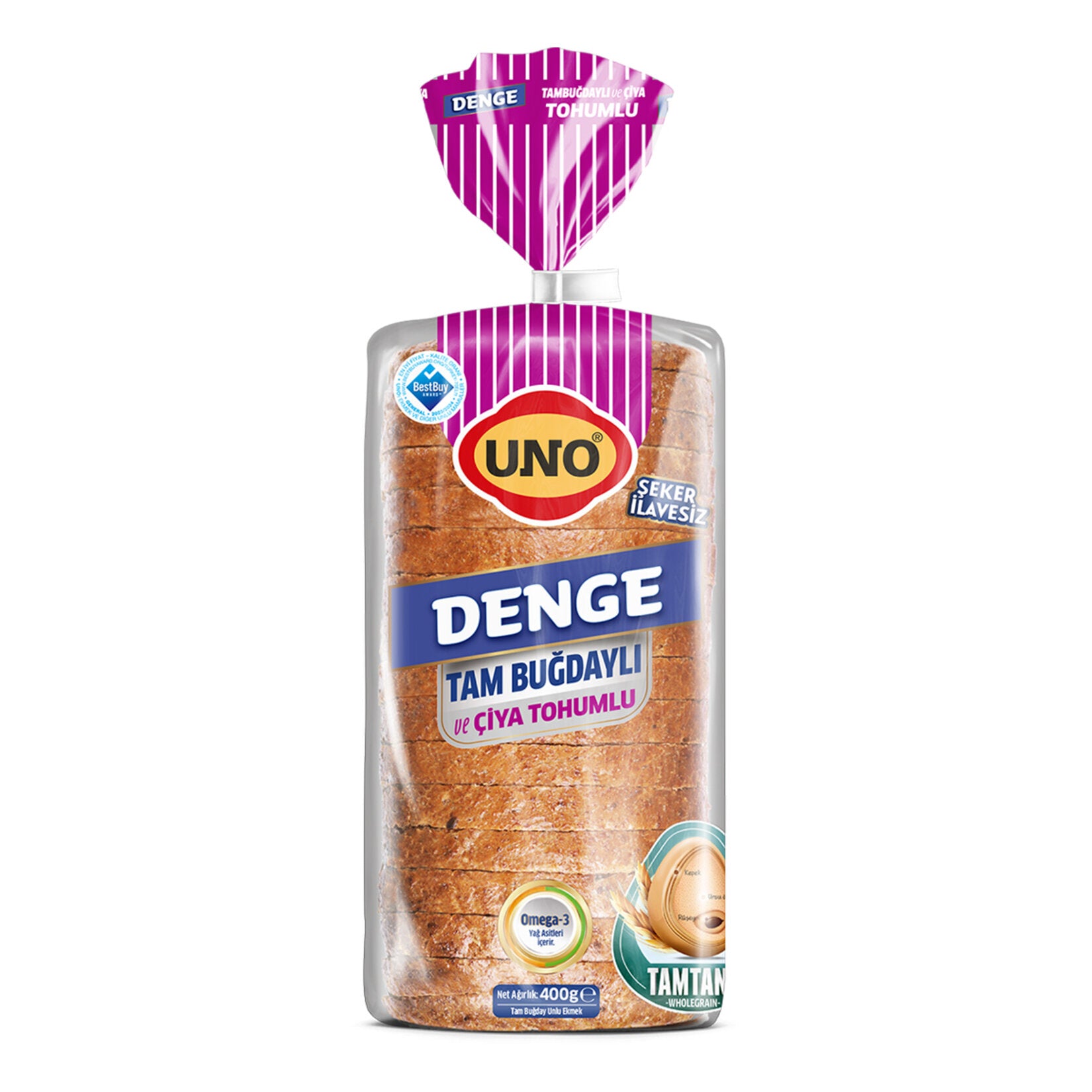 Uno Denge Tam Buğdaylı & Çiya Tohumlu 400 G