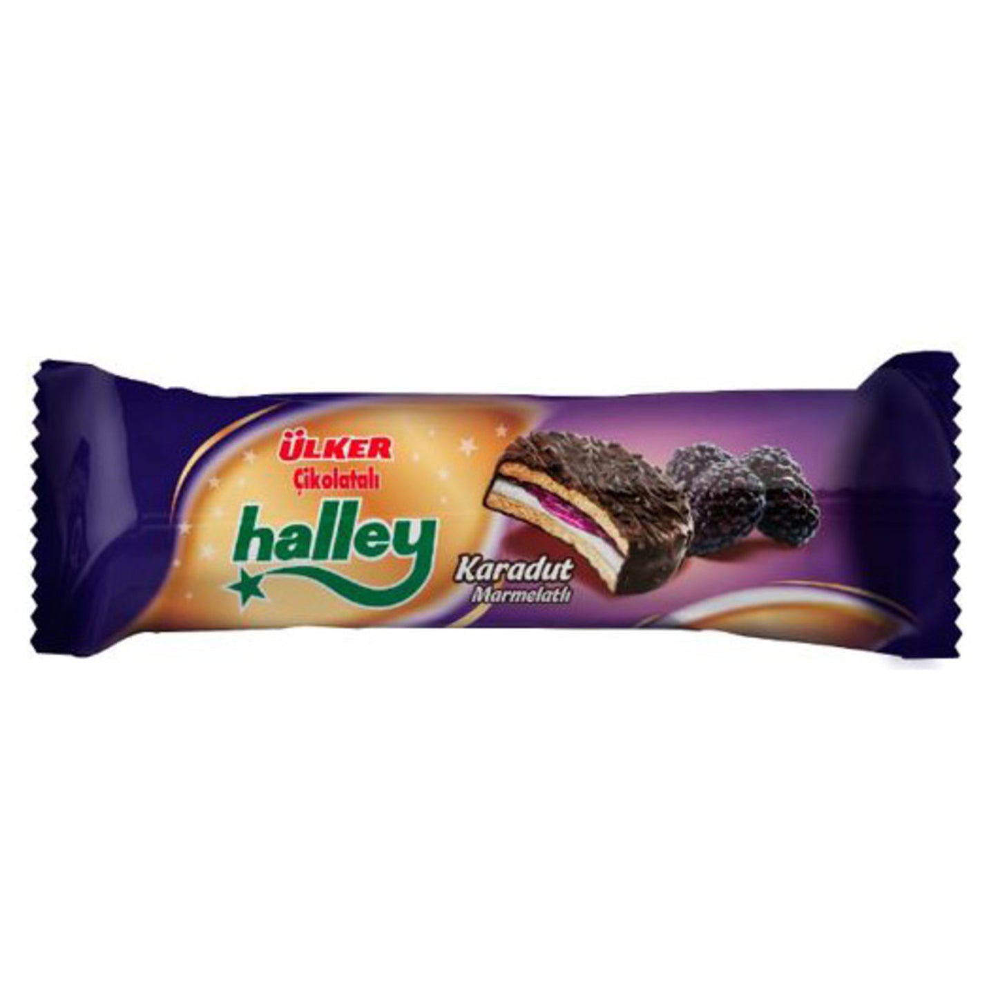 Ülker Halley Mini Blackberry Sandwich Biscuit (Karadutlu Sandviç Bisküvi) 74g