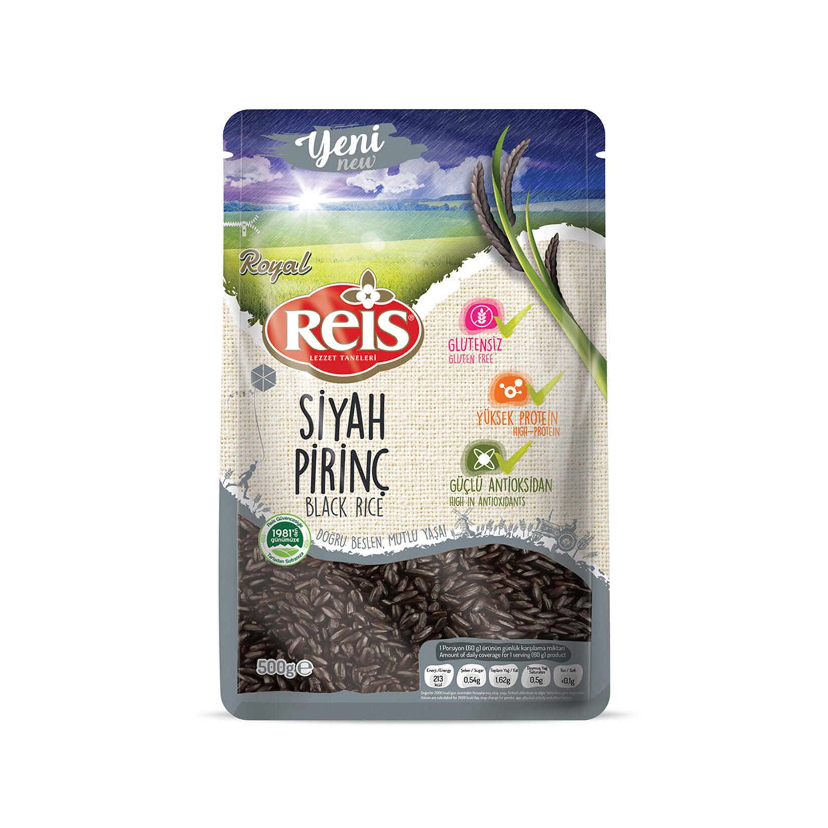 Reis Royal Siyah Pirinç 500 G