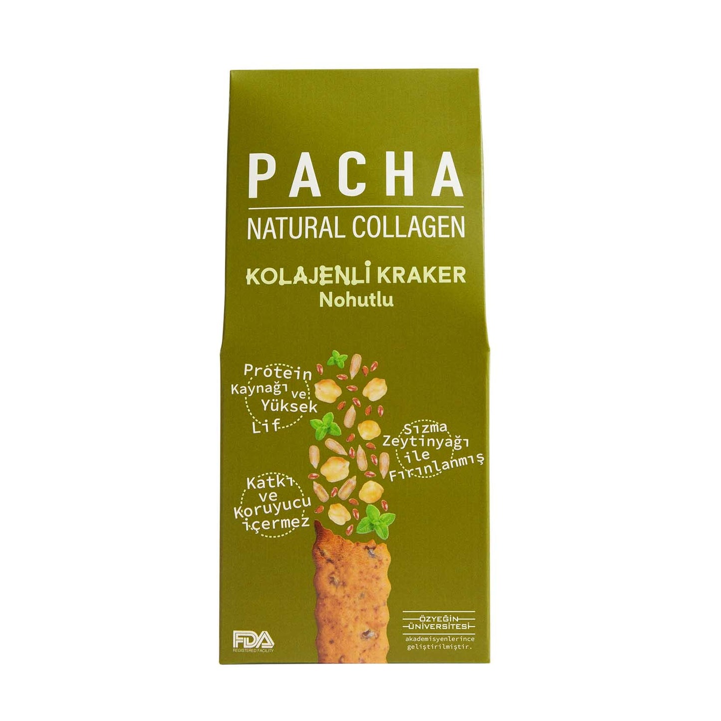 Pacha Natural Collagen Chickpea Crackers (Nohut Kolajenli Kraker) 50g