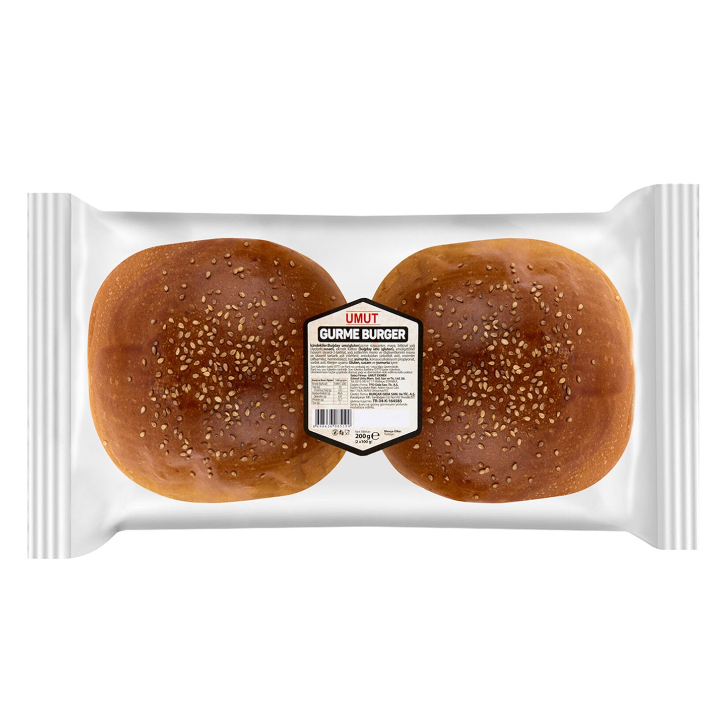 Umut Hamburger Bread (Umut Hamburger Ekmeği) 200 G