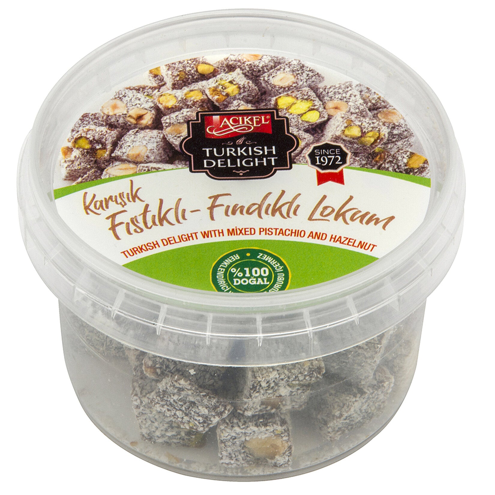Açıkel Mixed Delight with Hazelnut & Pistachio (Fındıklı & Fıstıklı Karışık Lokum) 140g