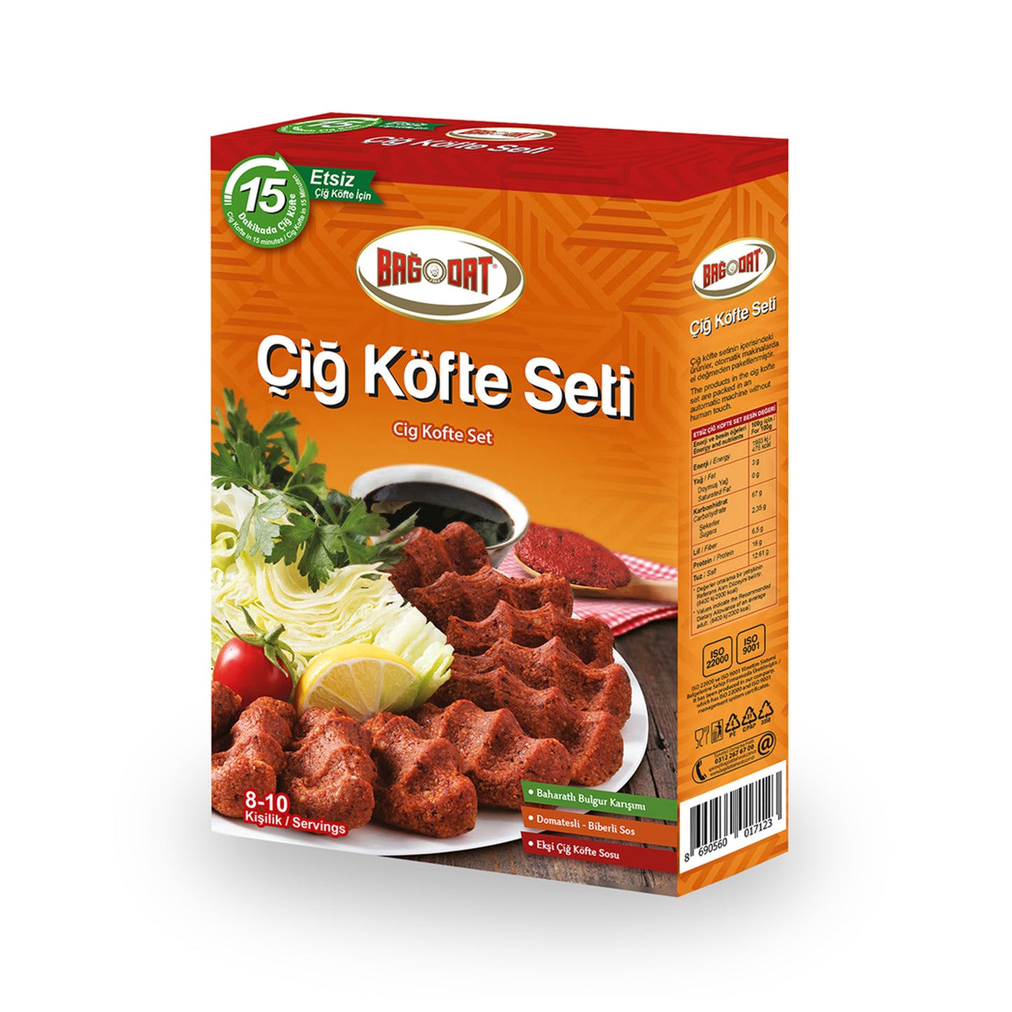 Bağdat Etsiz Çiğ Köfte Seti 500 G