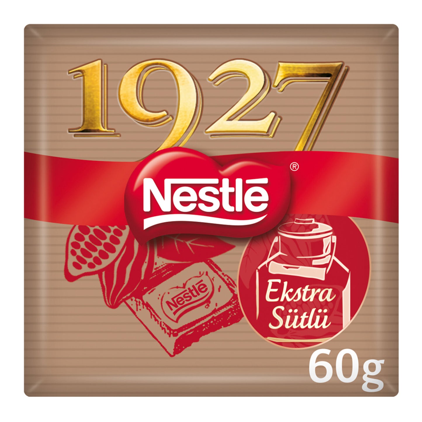 Nestle 1927 Extra Milk Chocolate (Ekstra Sütlü Kare Çikolata) 60 G