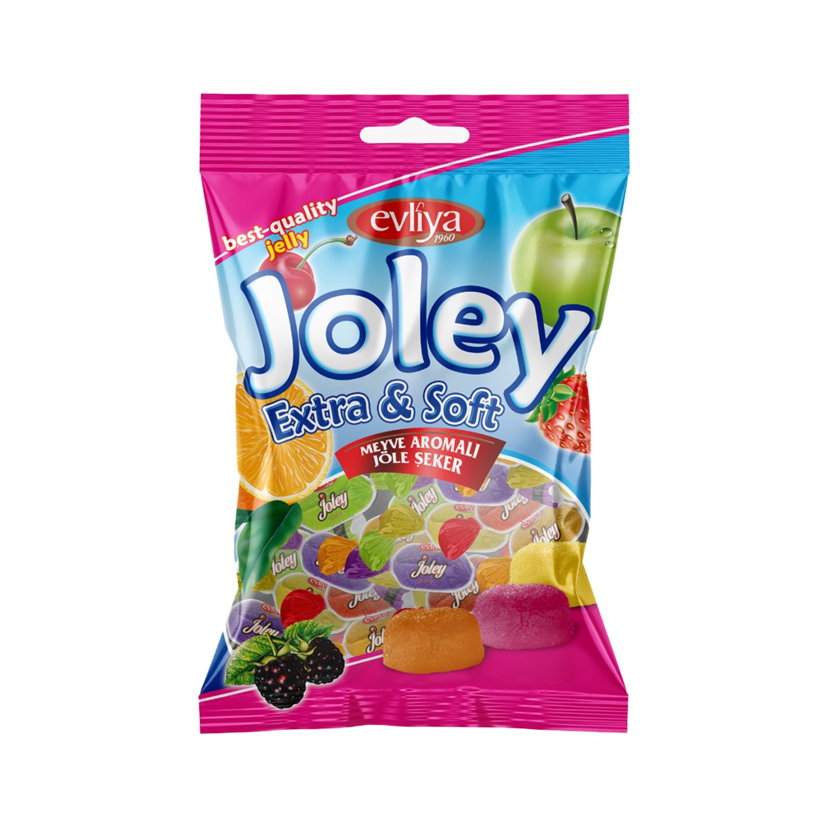 Evliya Joley Soft Fruit Flavored Jelly Candy (Meyve Aromalı Jöle Şeker) 350 G