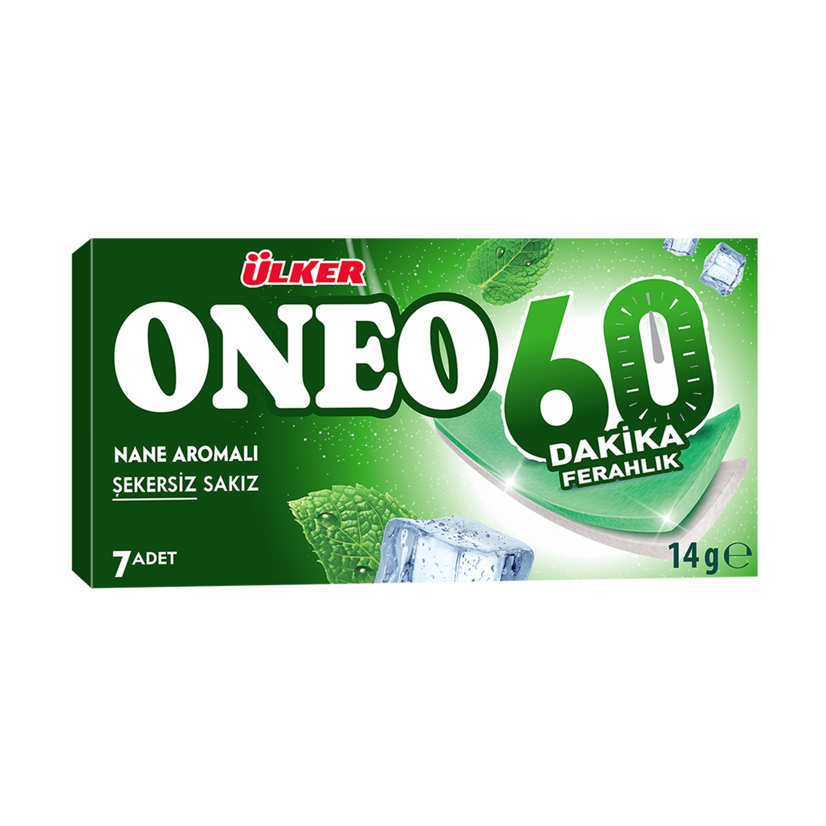 Oneo Slims Yeşil Nane Aromalı Tatlandırıcılı Sakız 14 G