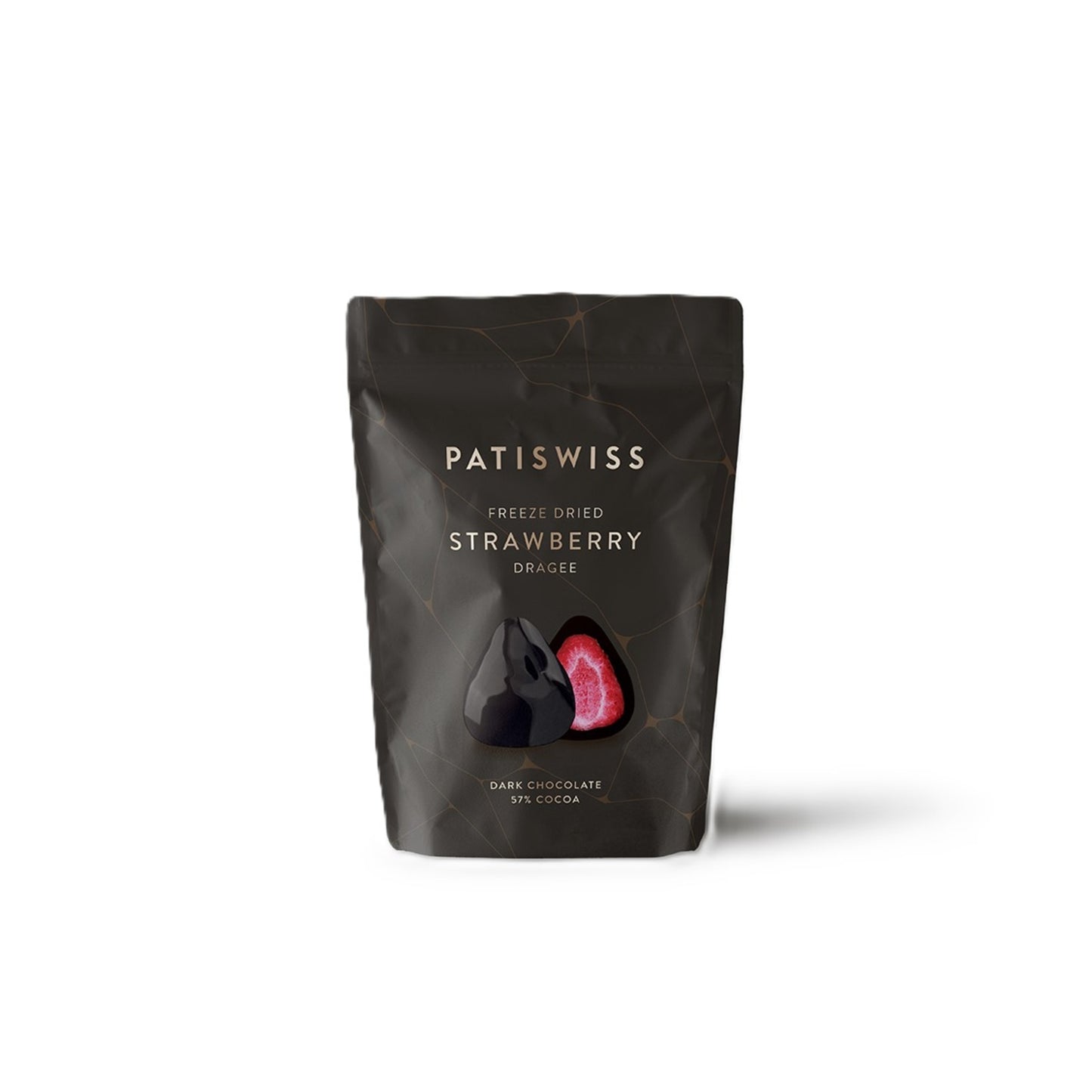 Patiswiss Dark Chocolate Covered Strawberry Dragee, 80 G