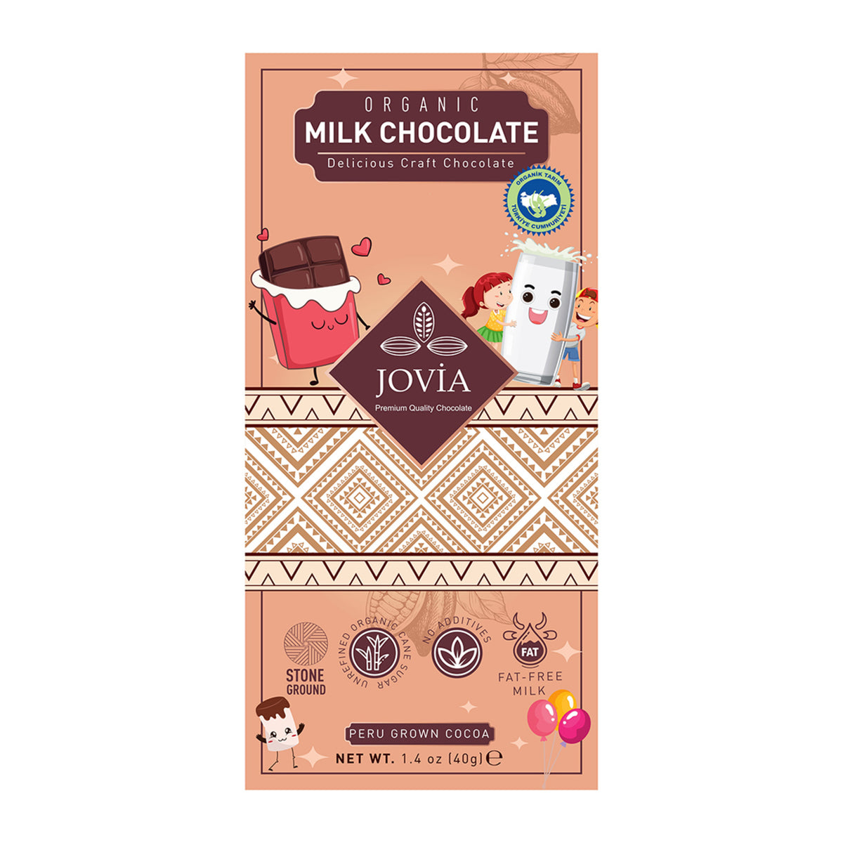 Jovia Organic Milk Chocolate Kids 40g
