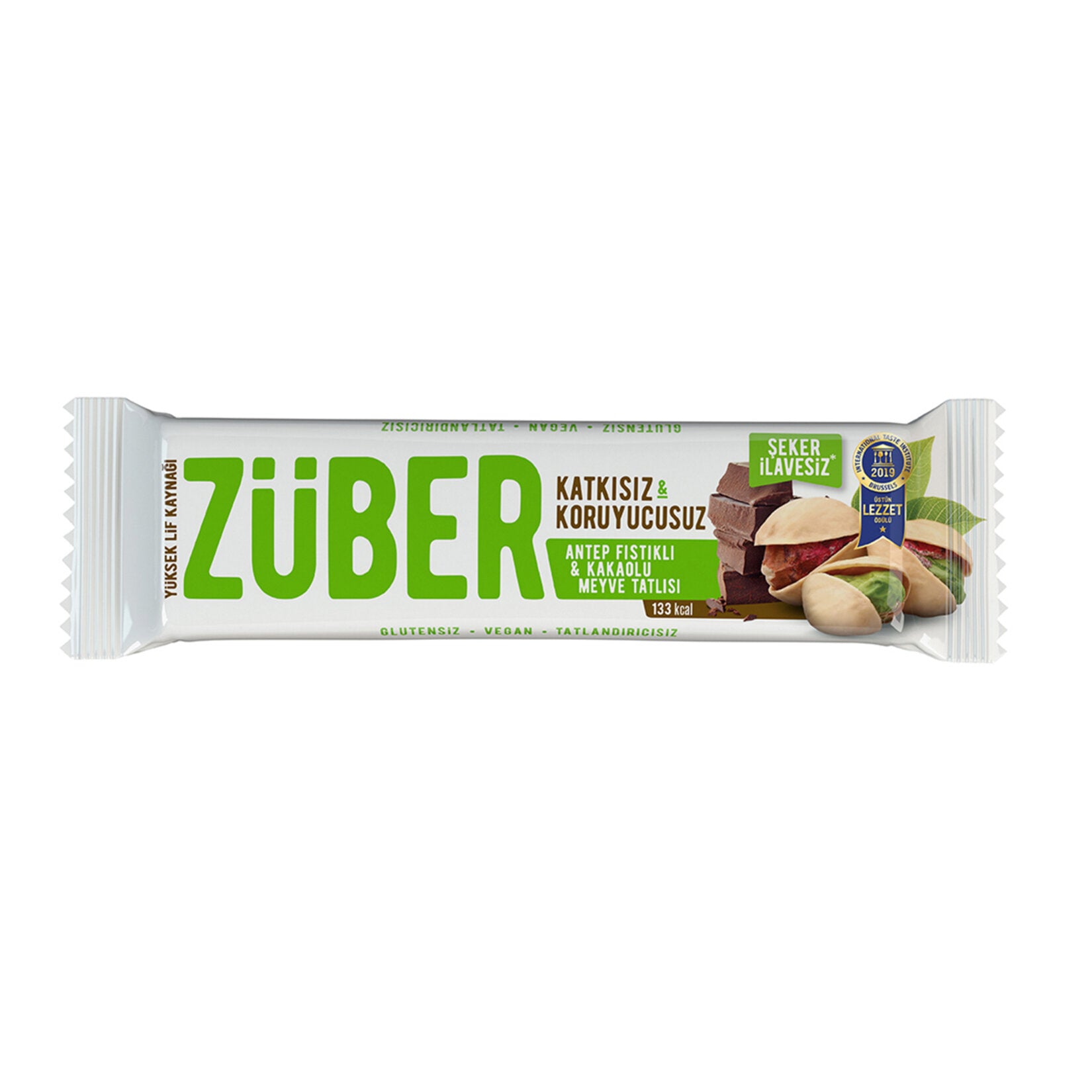 Züber Pistachio (Antep Fıstıklı) Chocolate Fruit Bar 40 G