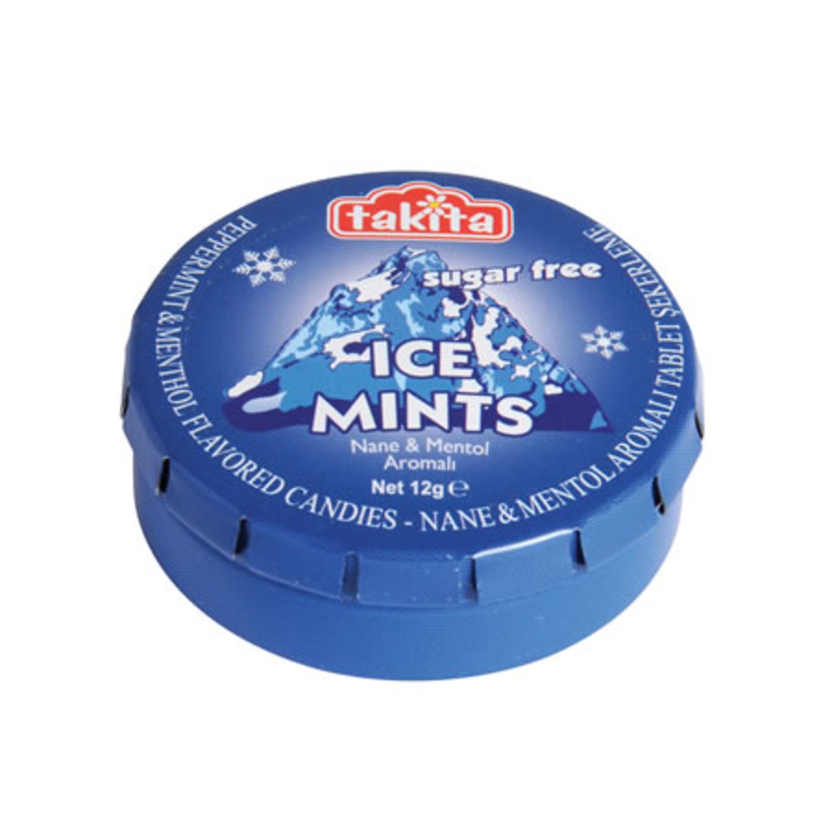 Takita Ice Mints Sugar-Free Tablet Candy (Şekersiz Tablet Şeker) 12 G